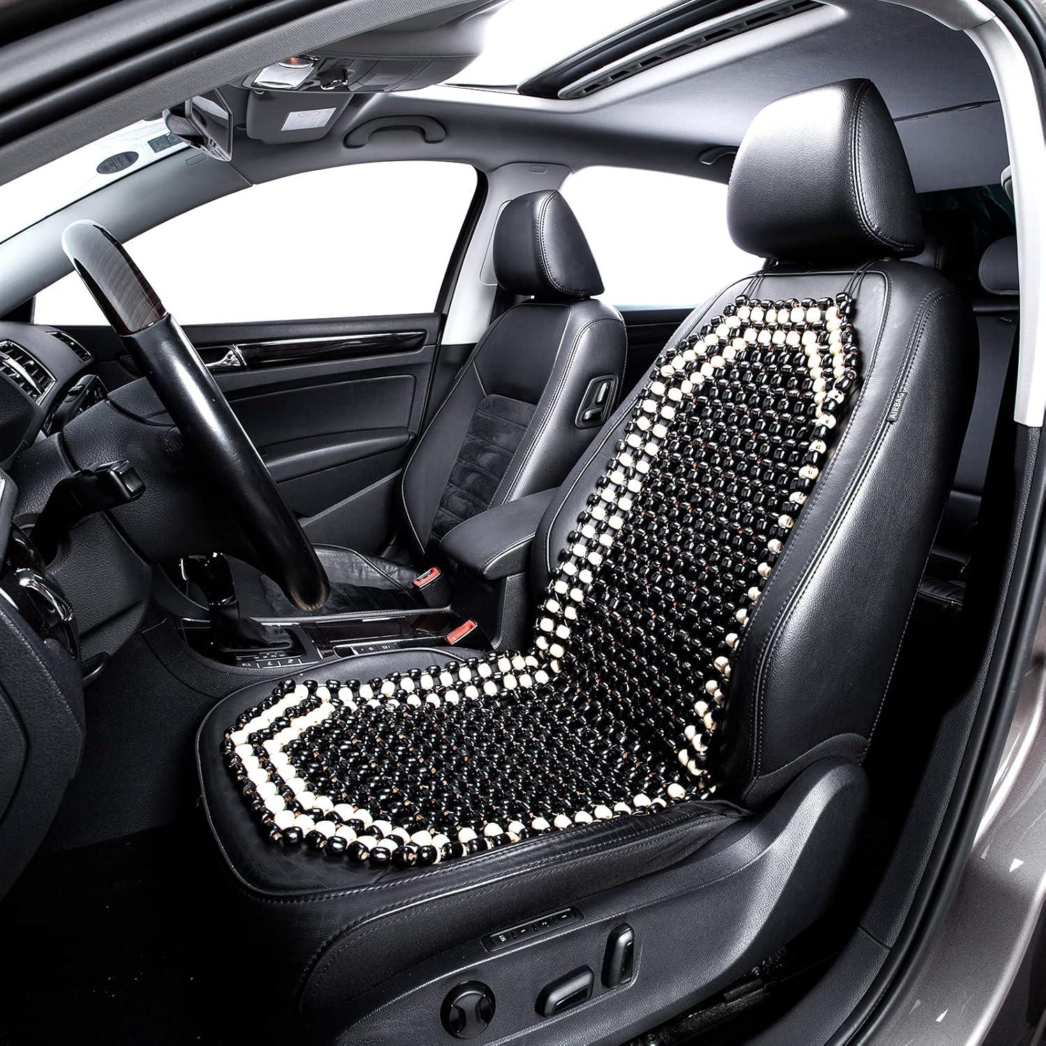 Funda de Asiento de Madera con Perlas de Masaje Road Comforts