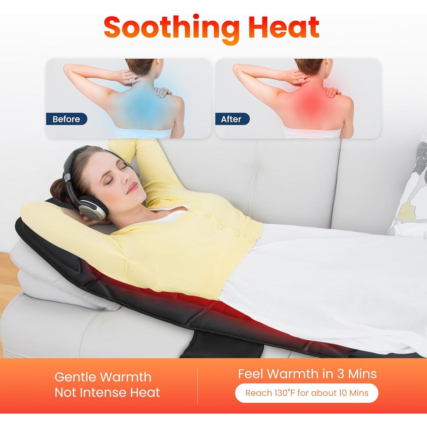 Almohadilla de Masaje Vibrante COMFIER CF-3401 10 Motores