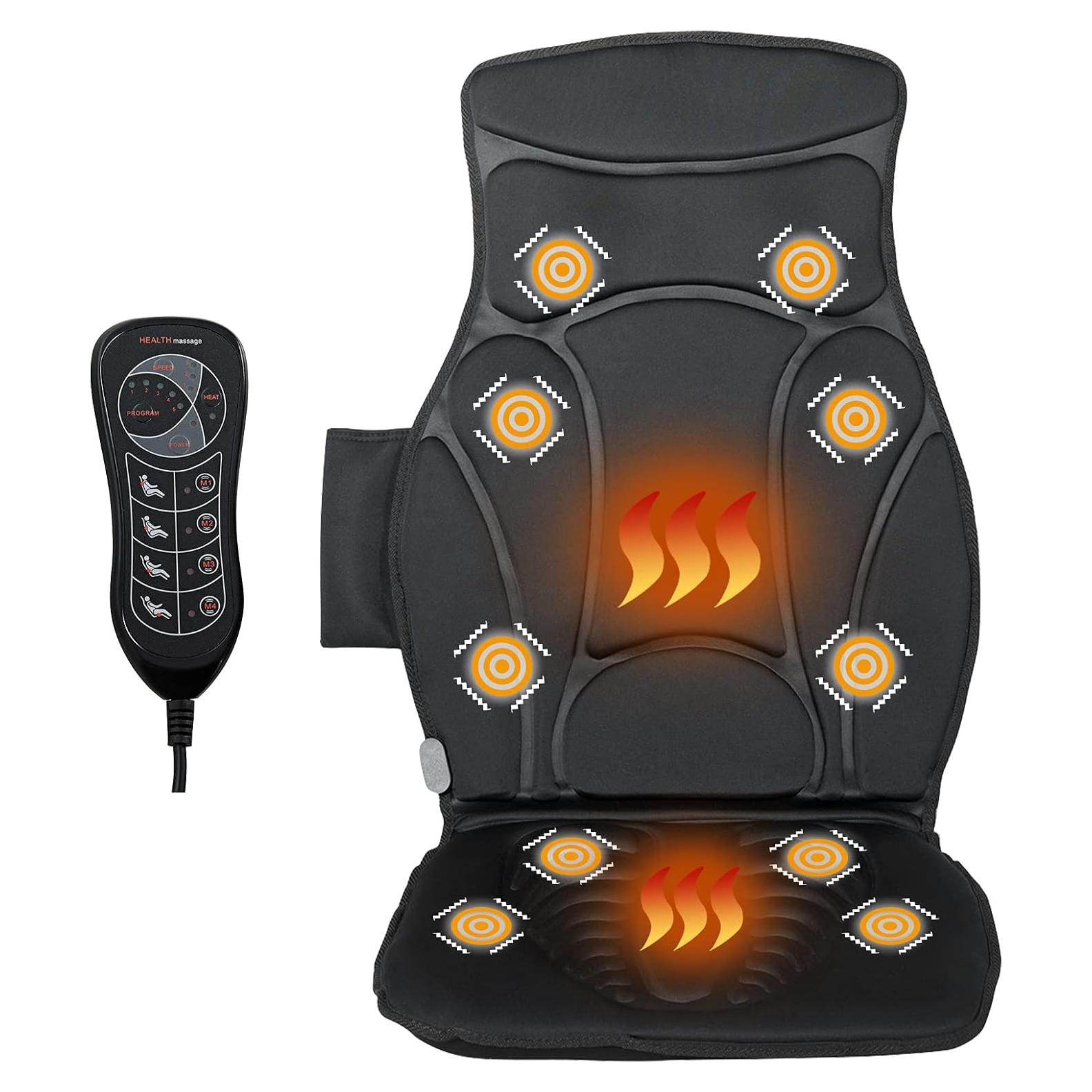 Almohadilla de Masaje Giantex con Calor y Vibración 10 Áreas