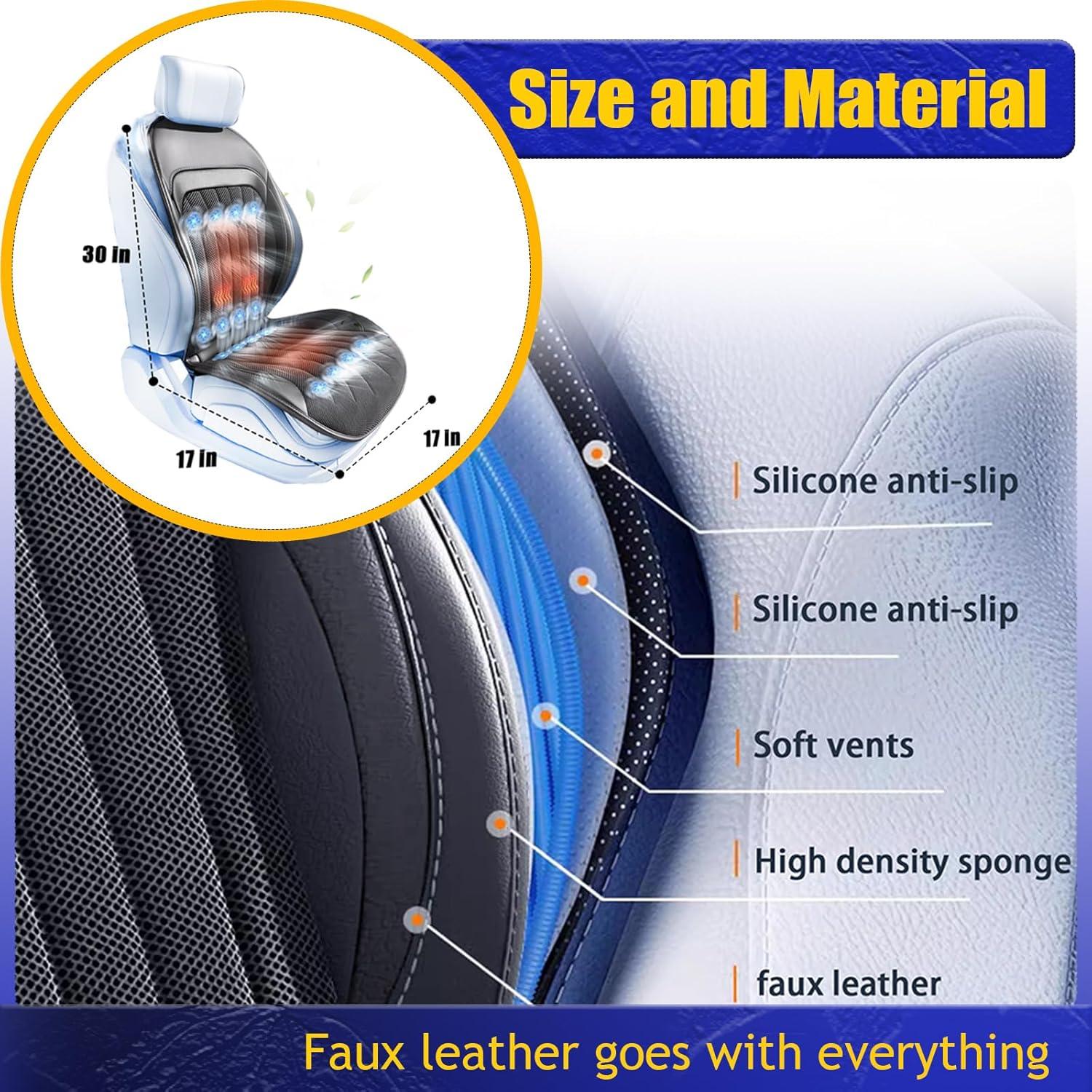 Funda de Asiento Enfriadora y Masaje LGNORA Negro-3 Universal