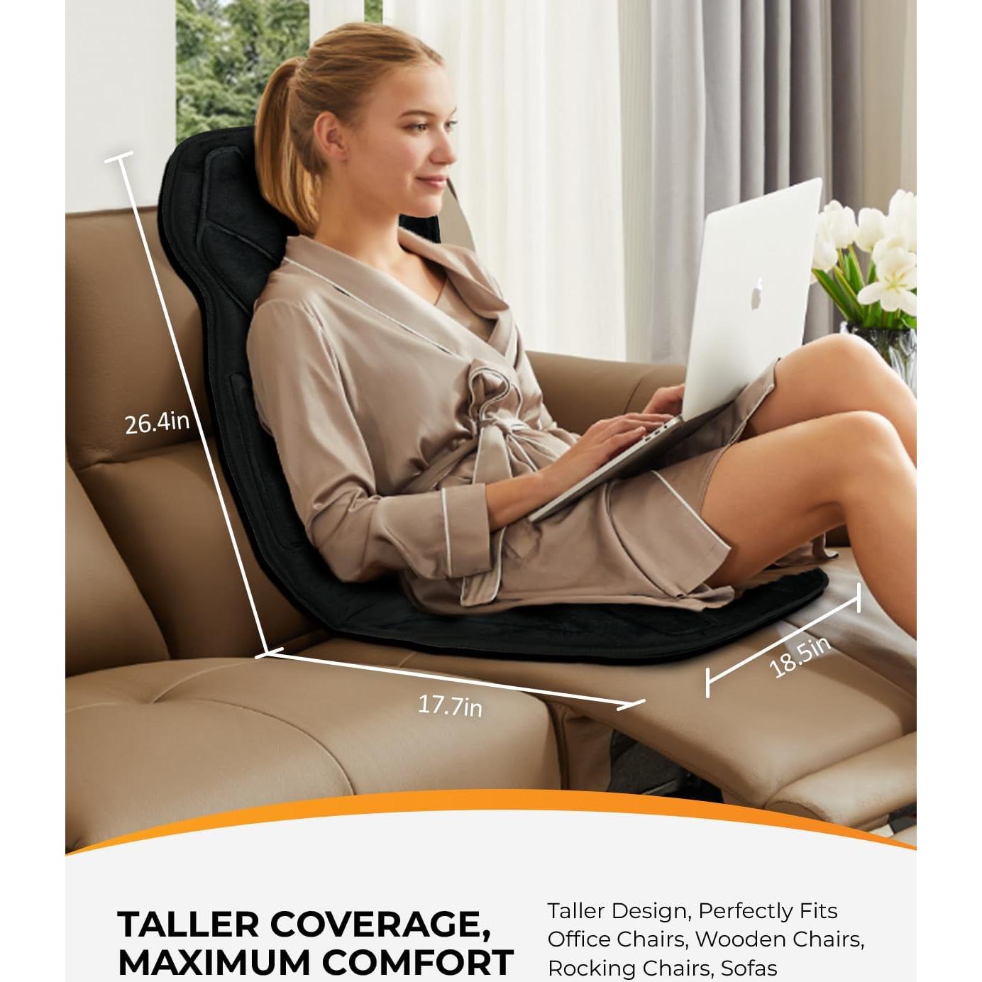 Masajeador de Espalda CooCoCo con Calor y Vibración 8 Motores