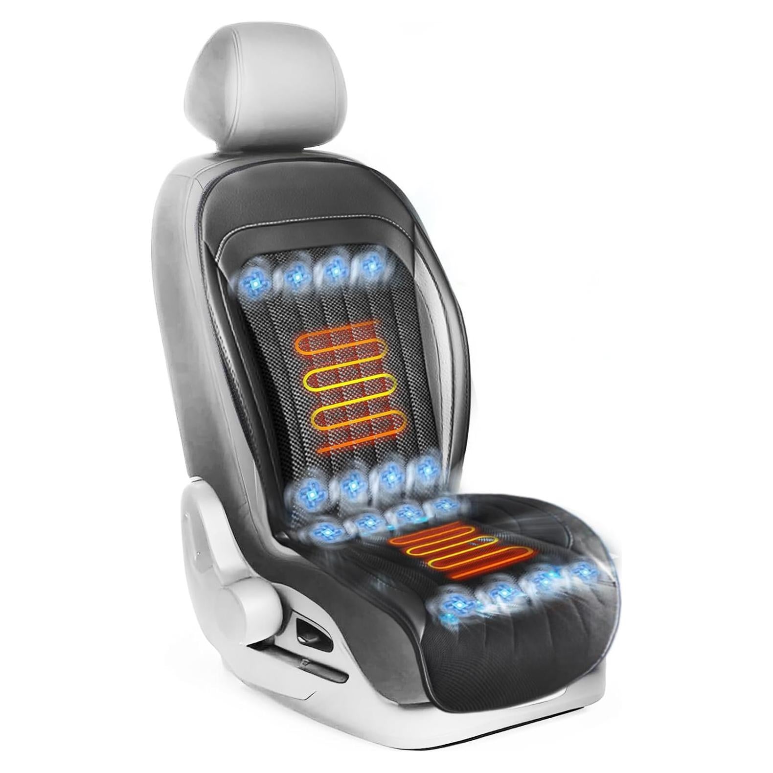 Funda de Asiento de Coche LGNORA Refrigerante y Masaje Negro