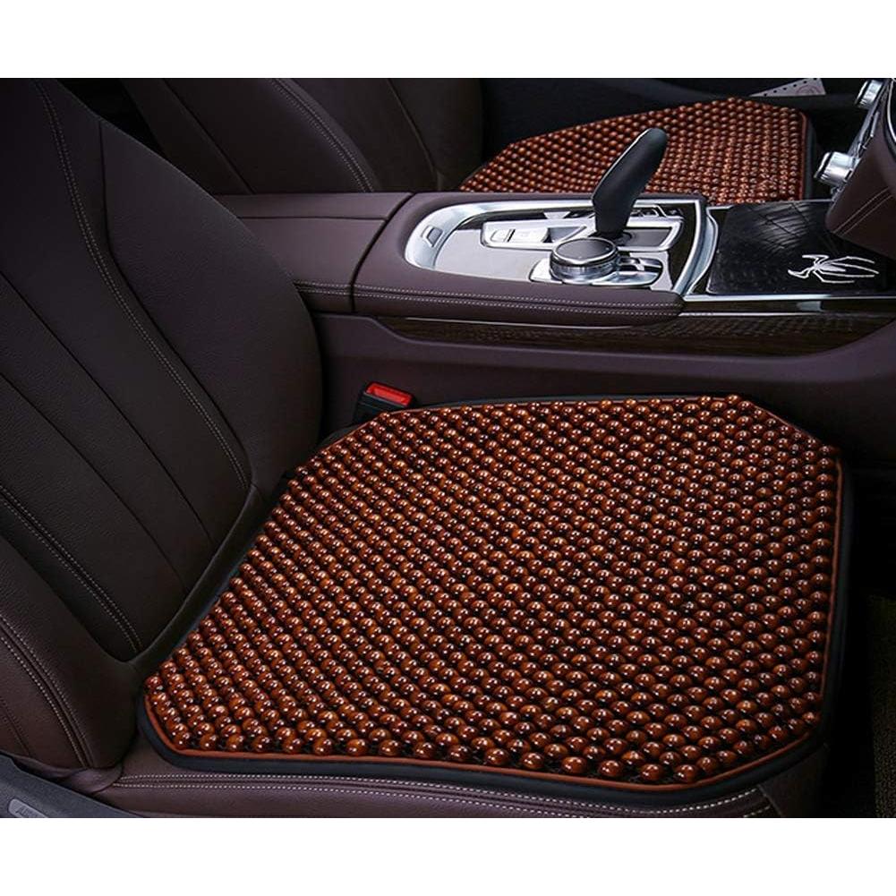 Cojín de Asiento de Cuentas de Madera KENNISI 45x45 cm Café