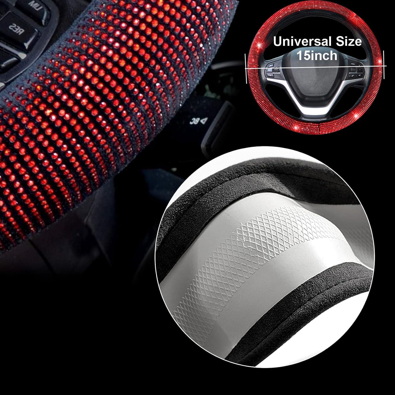 Cubierta de Volante Brillante Valleycomfy 15" con Accesorios