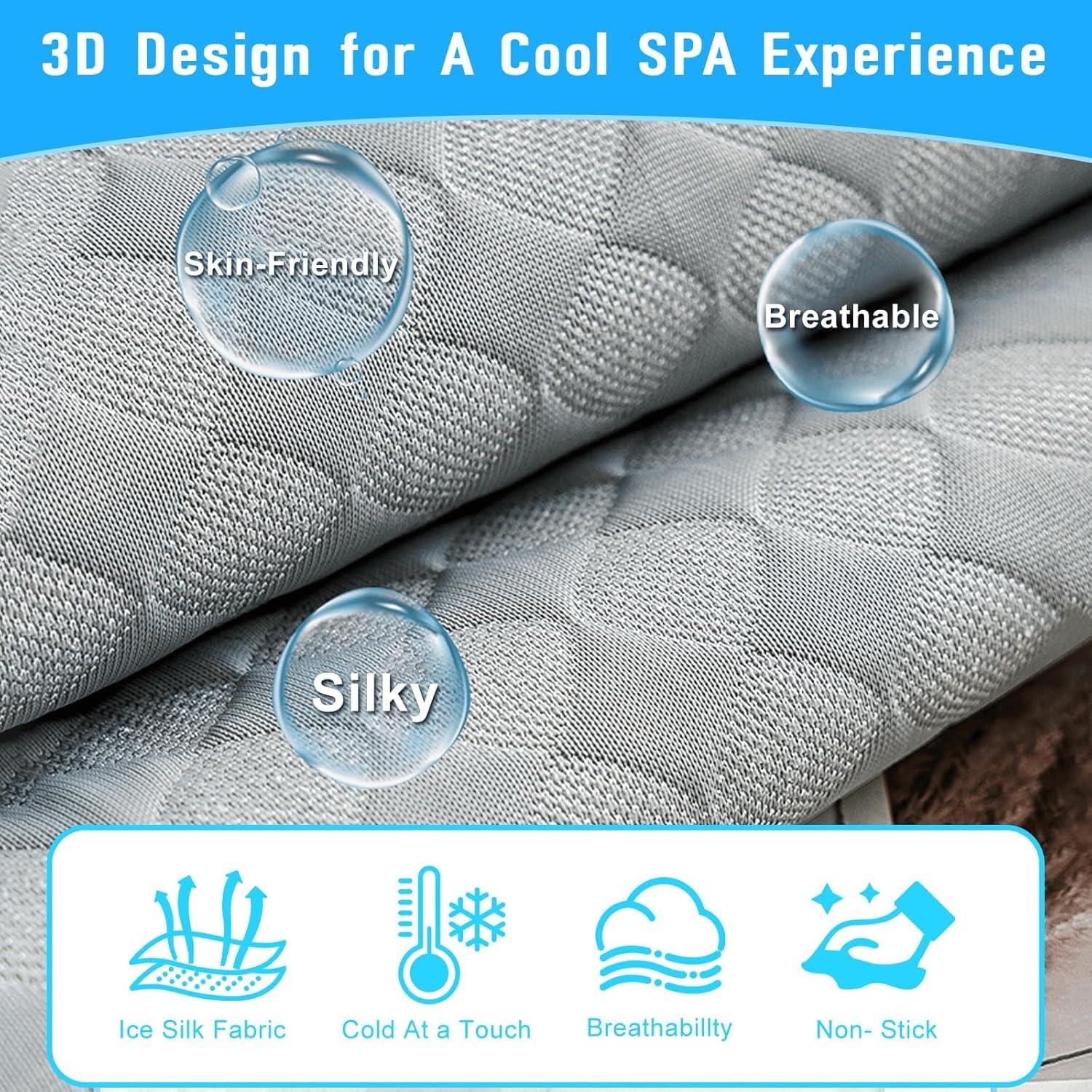 Cubierta de Asiento para Carro de Golf LEAPGOMAX Gris 125x74cm