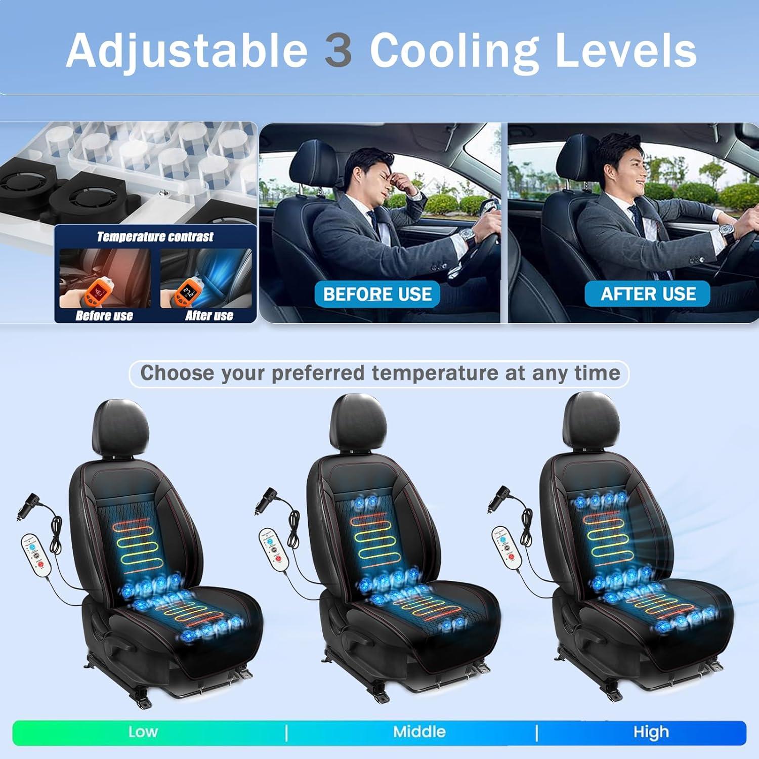 Cubierta de Asiento de Coche LGNORA con Enfriamiento y Masaje