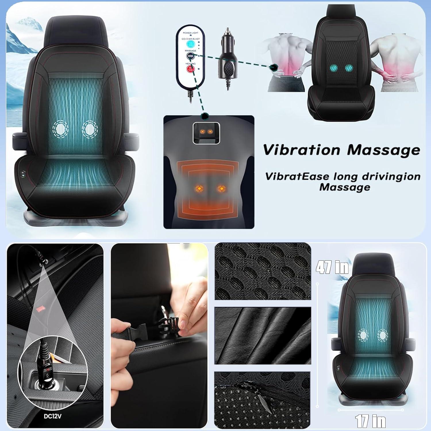 Cubierta de Asiento de Coche LGNORA con Enfriamiento y Masaje