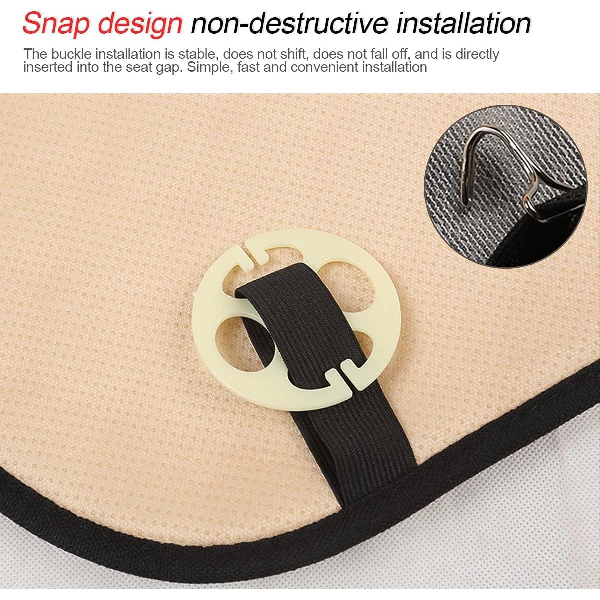 Funda de Asiento de Coche Moly Magnolia Negra Universal