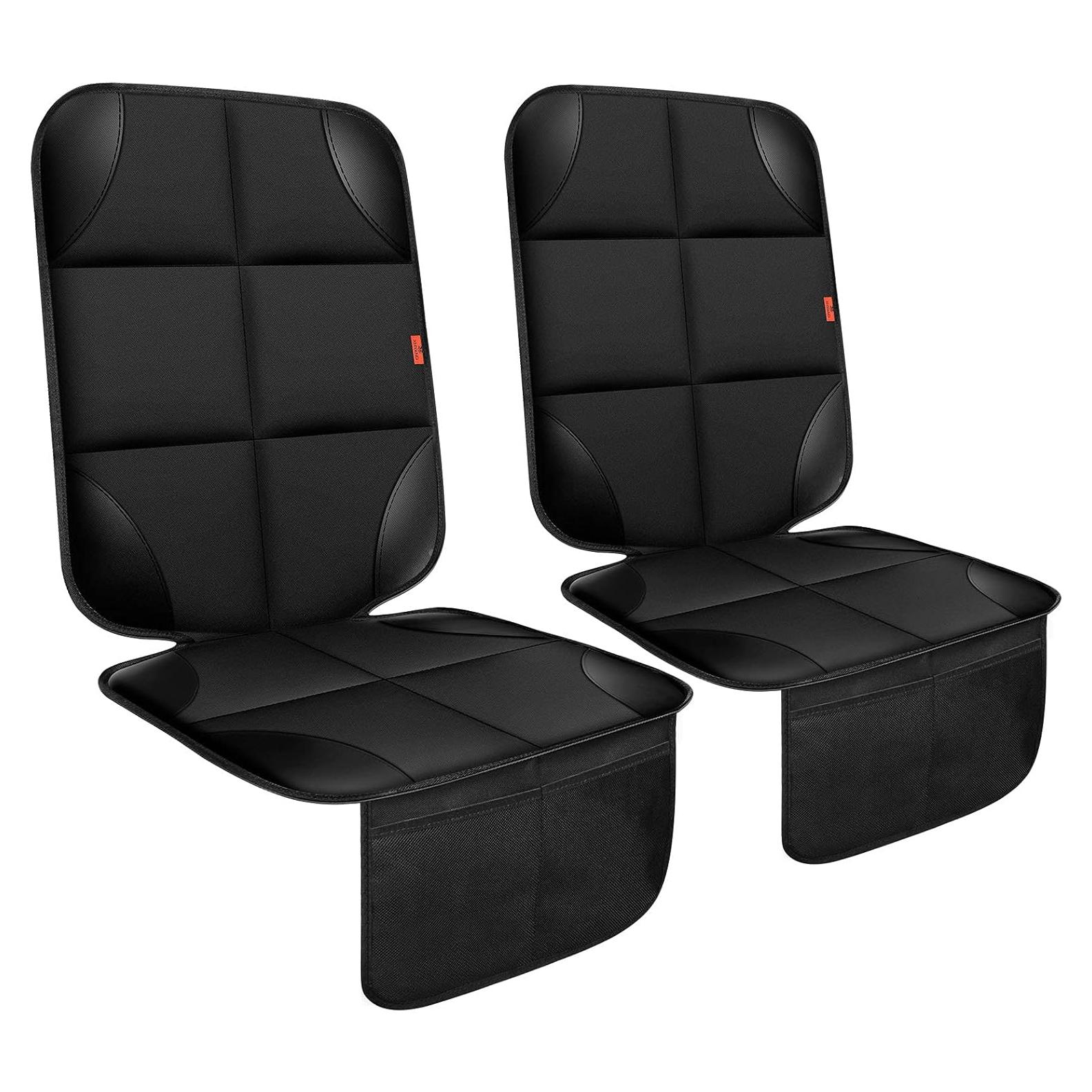 Protector de Asiento de Coche XHYANG Negro 2 Pack Impermeable