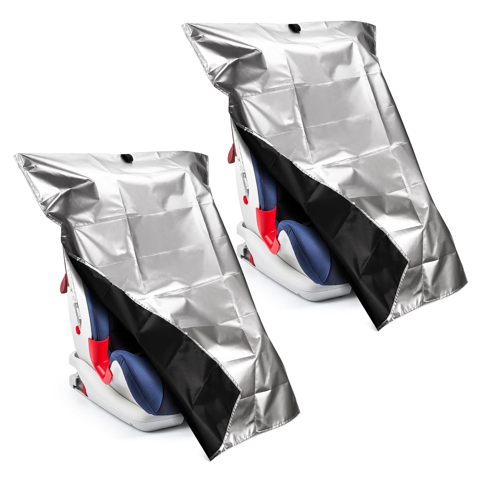 Cubierta de Sombra para Asiento de Auto Bebé 2 Piezas 75x100cm