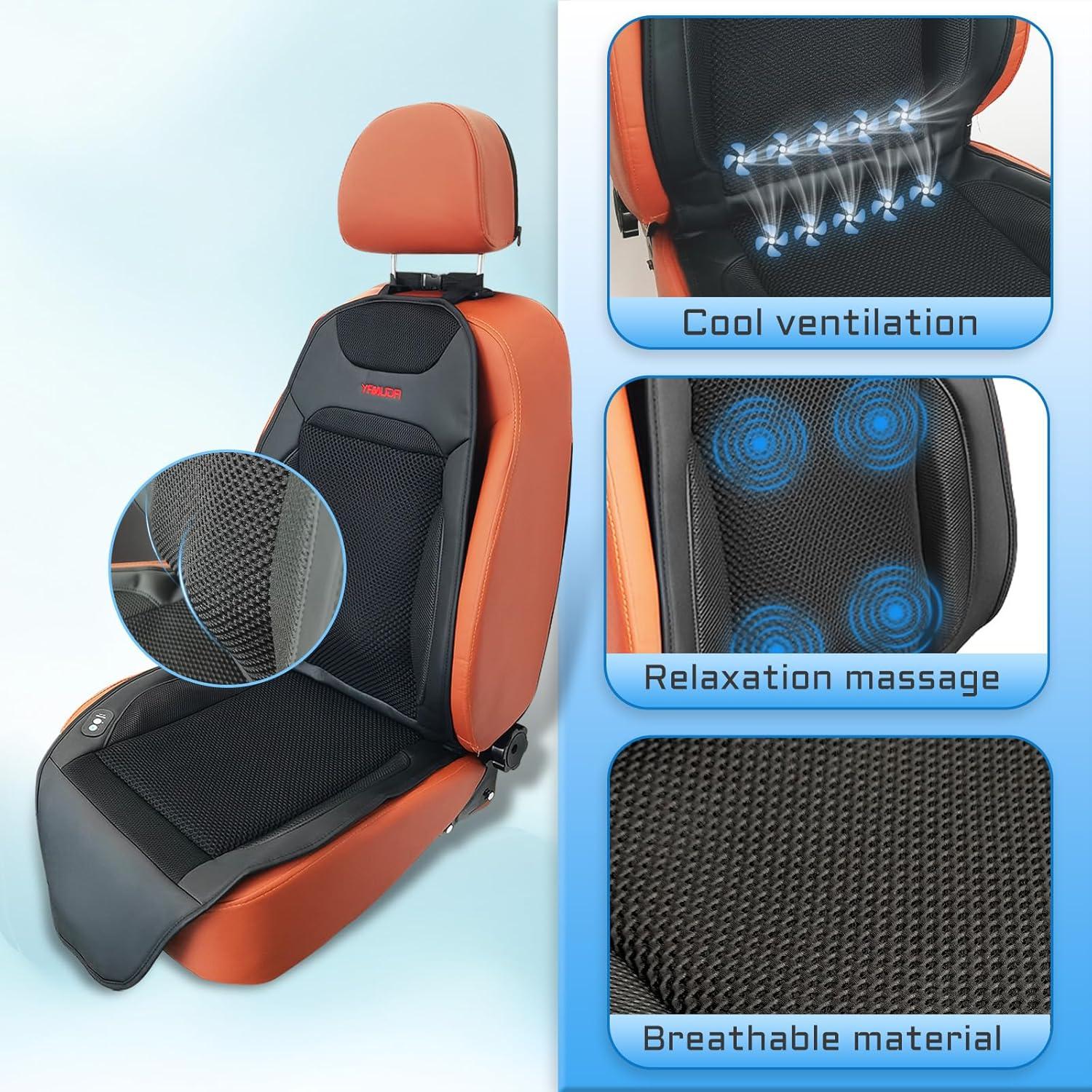 Cojín de Asiento YAMUDA con Ventilación y Masaje 4 Puntos