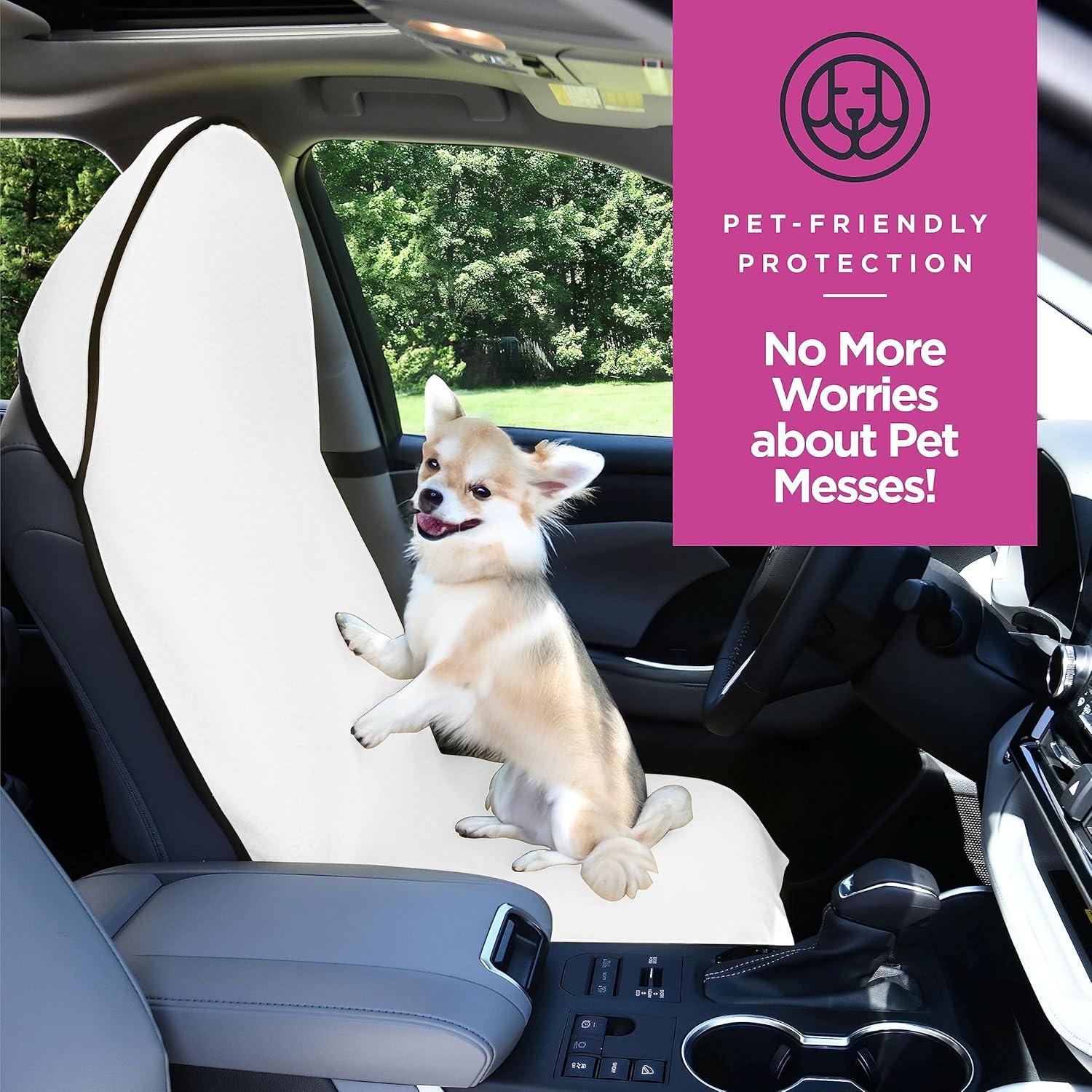 Cubierta de Asiento de Coche Impermeable Lebogner Blanca