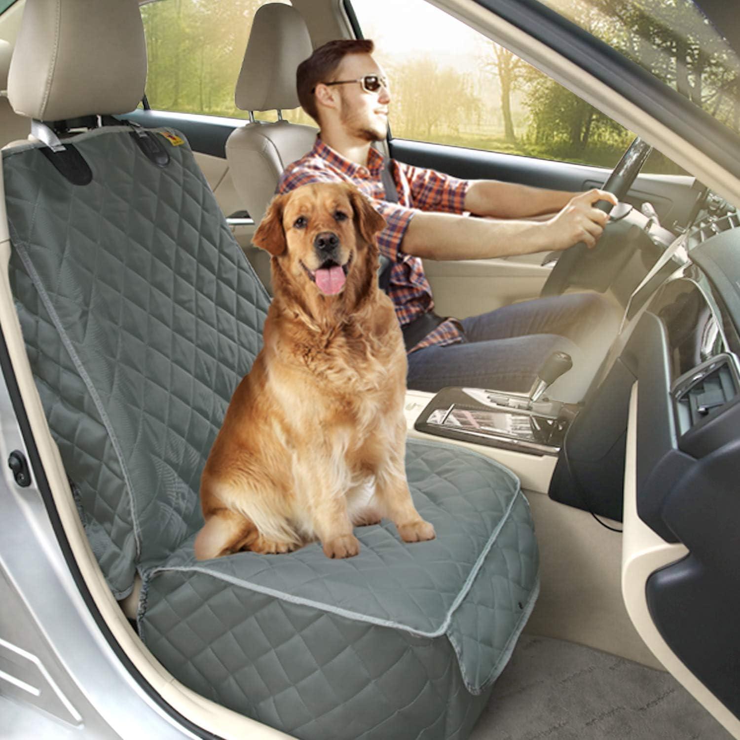 Cubierta de Asiento Delantero Impermeable Bark Lover Gris
