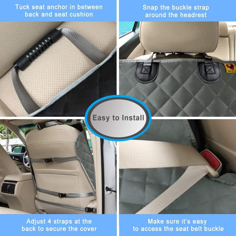 Cubierta de Asiento Delantero Impermeable Bark Lover Gris