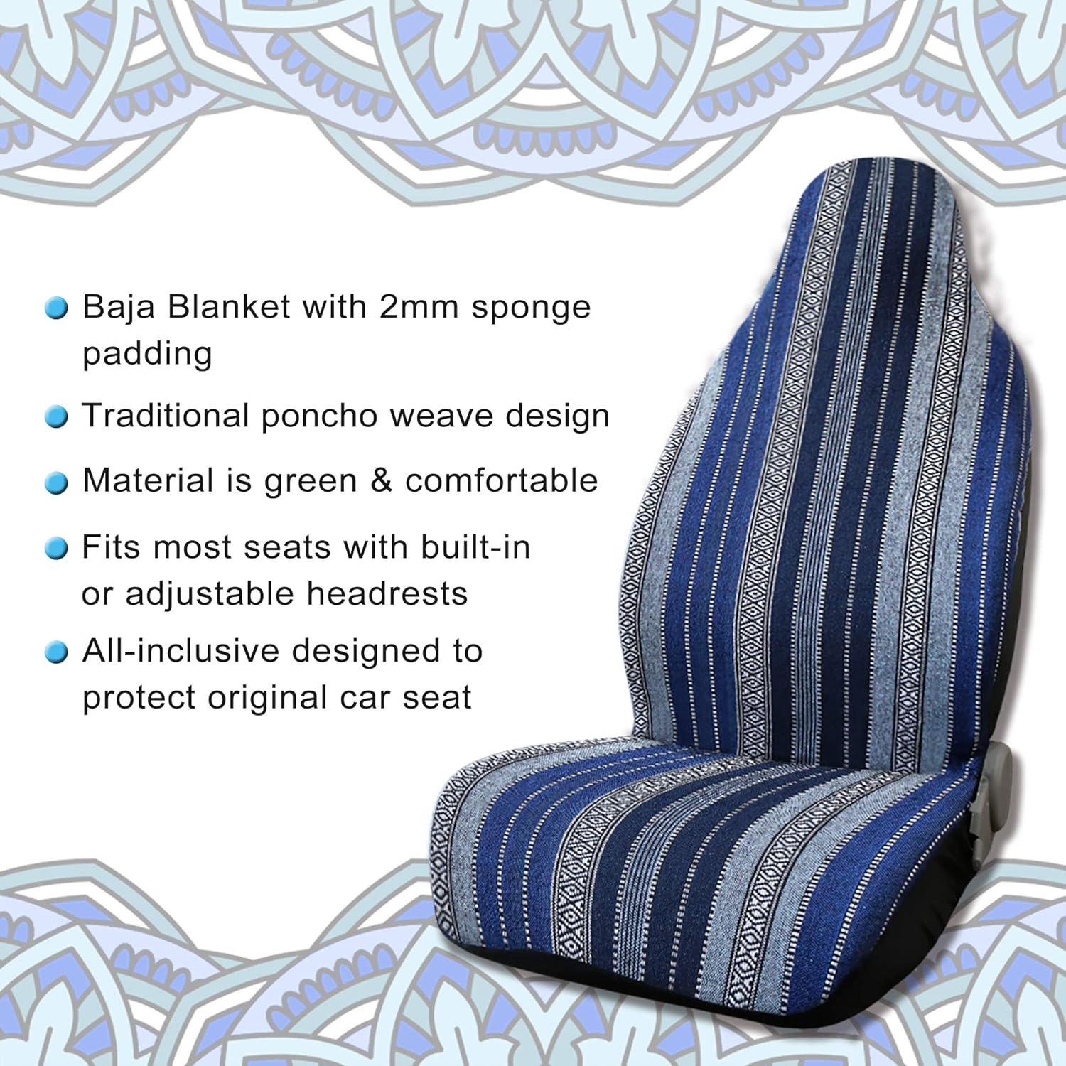 Funda de Asiento Baja Universal uxcell Azul Marino 32x32 cm