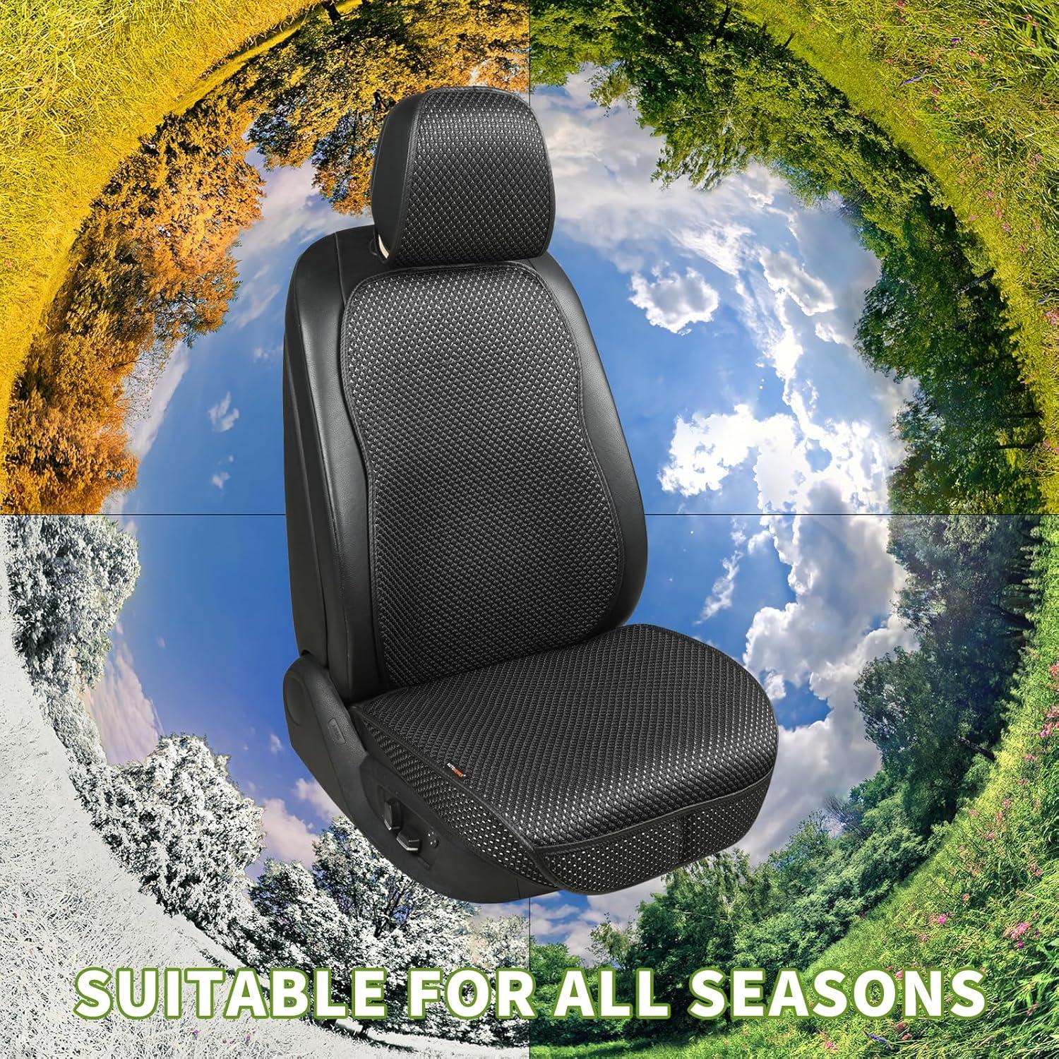 Cubierta de Asiento de Auto Newer, Protector Transpirable Negro