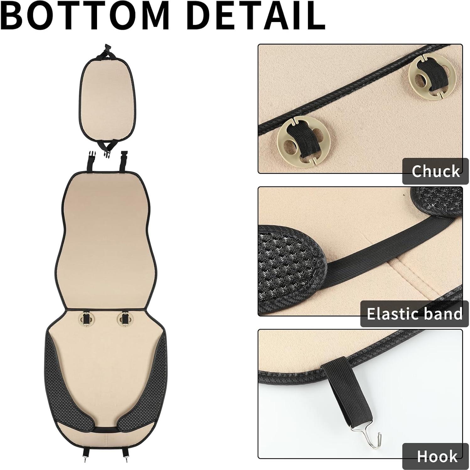 Cubierta de Asiento de Auto Newer, Protector Transpirable Negro