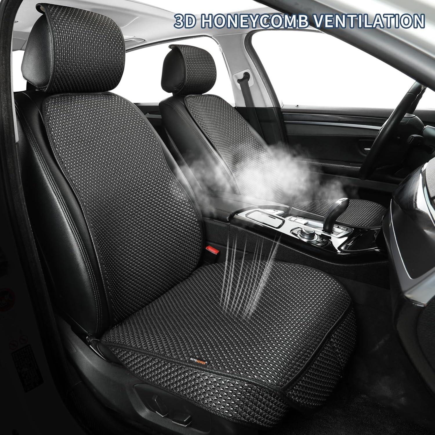 Cubierta de Asiento de Auto Newer, Protector Transpirable Negro