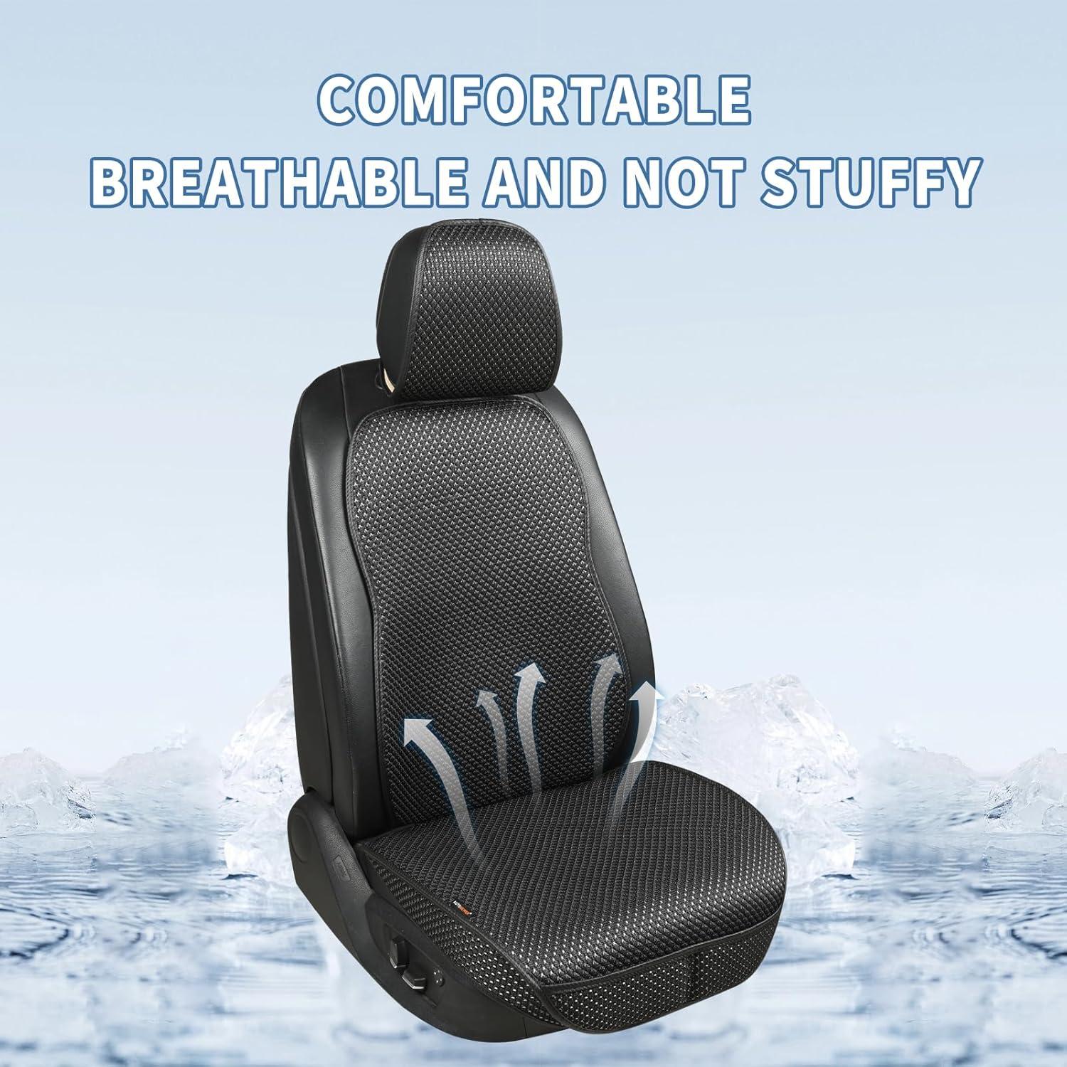 Cubierta de Asiento de Auto Newer, Protector Transpirable Negro