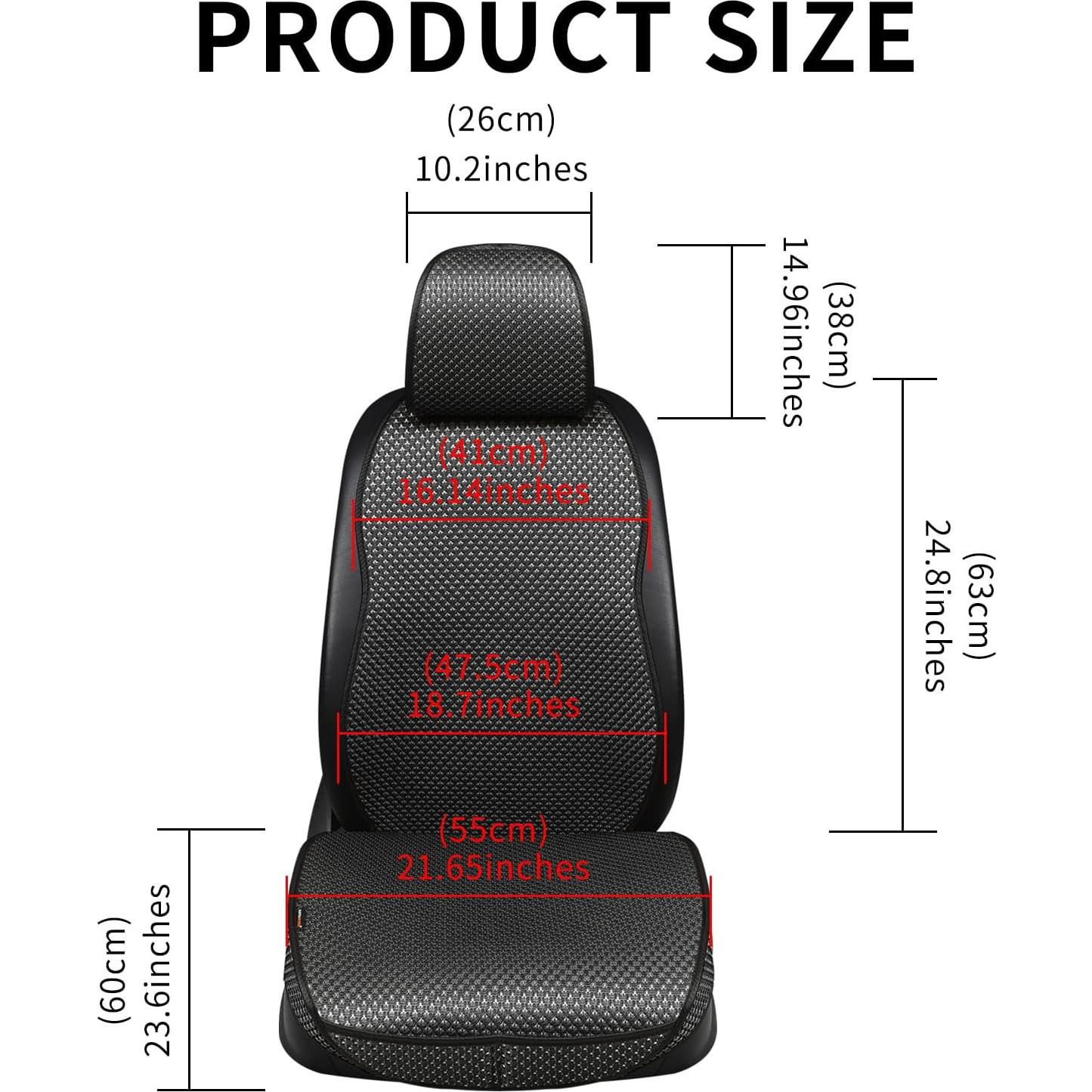 Cubierta de Asiento de Auto Newer, Protector Transpirable Negro