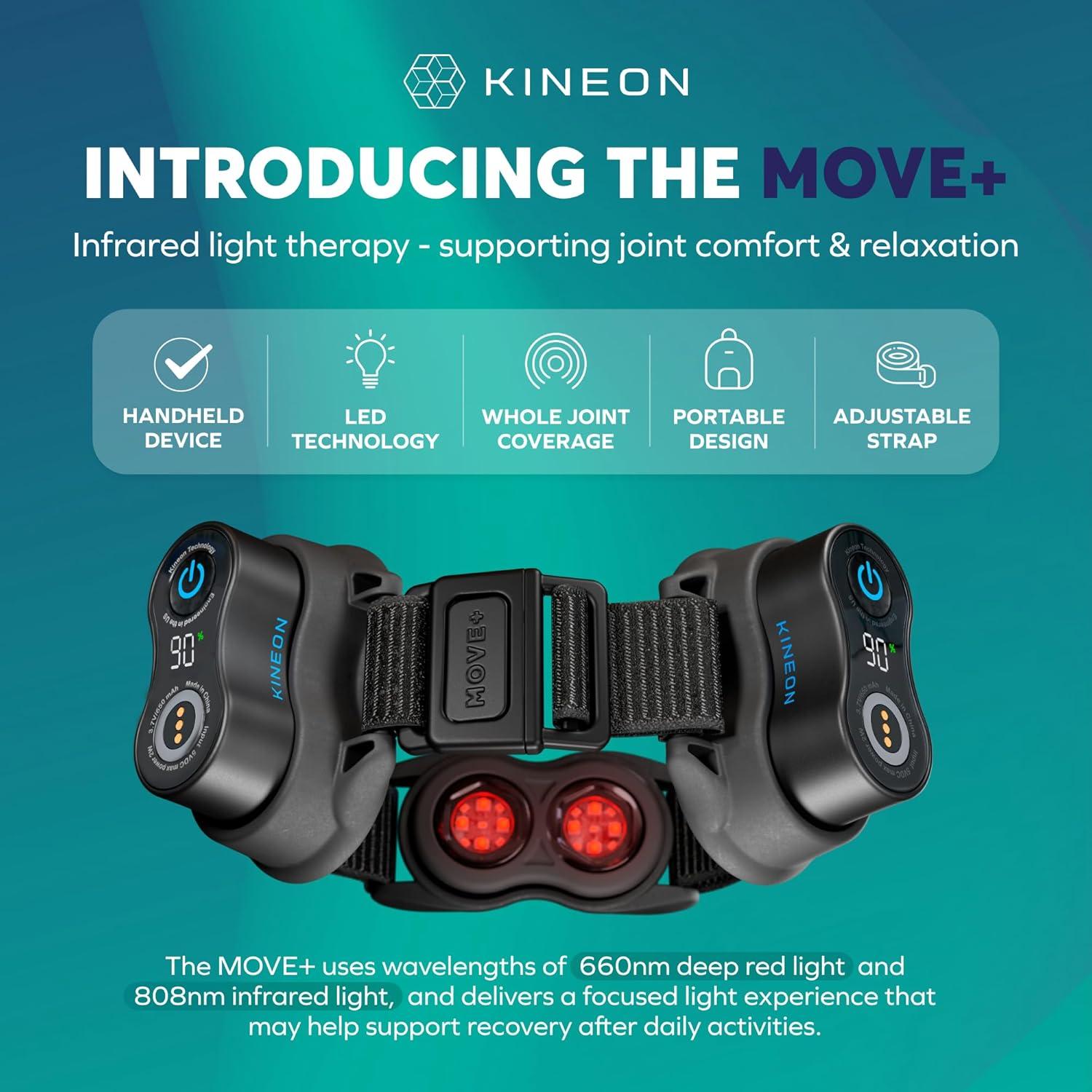 MOVE+ Pro Luz LED Roja - Portátil y Manos Libres - Bienestar