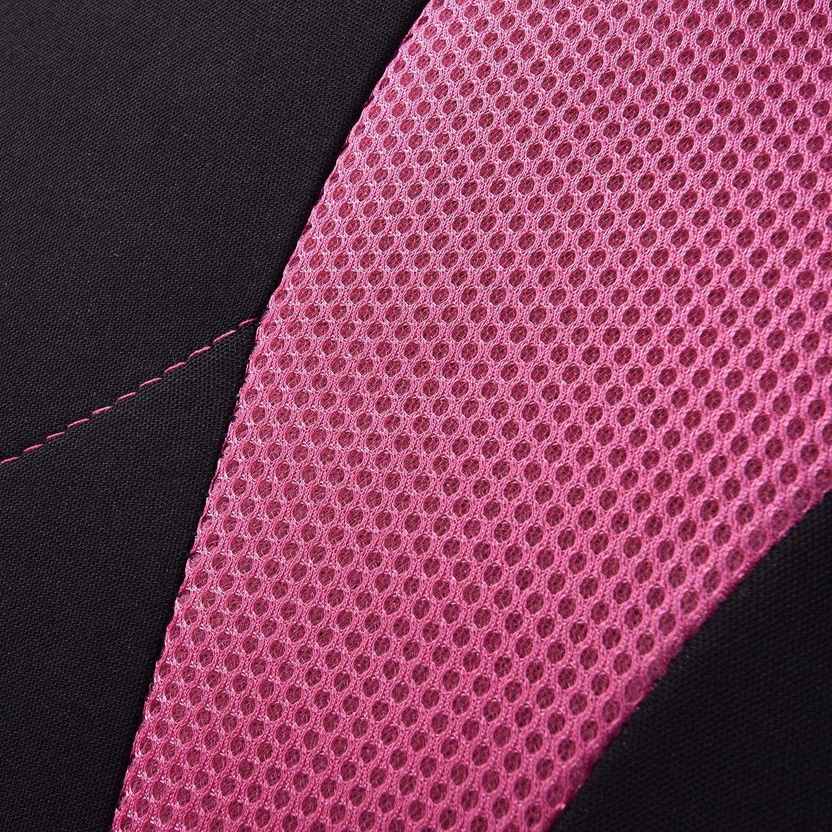 Cubiertas de Asientos de Coche Flying Banner Negro Rosa Juego Delantero