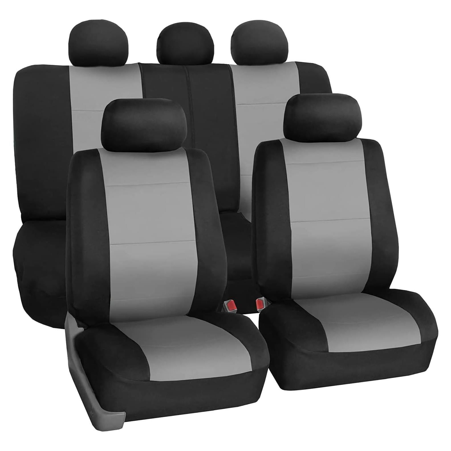Fundas de Asiento de Coche FH Group Neopreno Ajuste Universal Gris