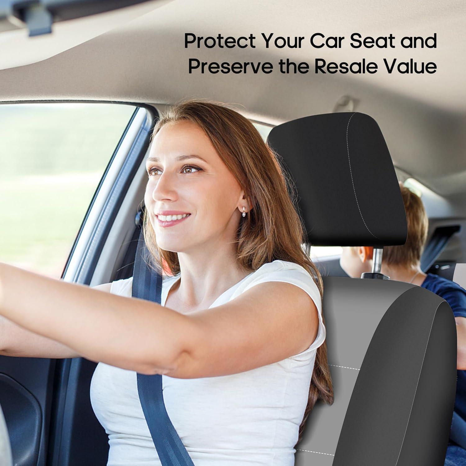 Fundas de Asiento de Coche FH Group Neopreno Ajuste Universal Gris