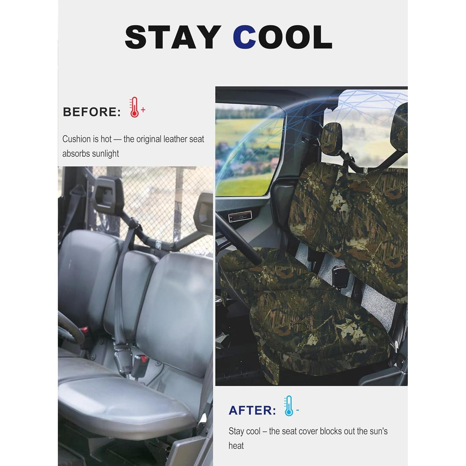 Funda de Asiento UTV ZIDIYORUO Camo para Can Am Defender 2016-2025