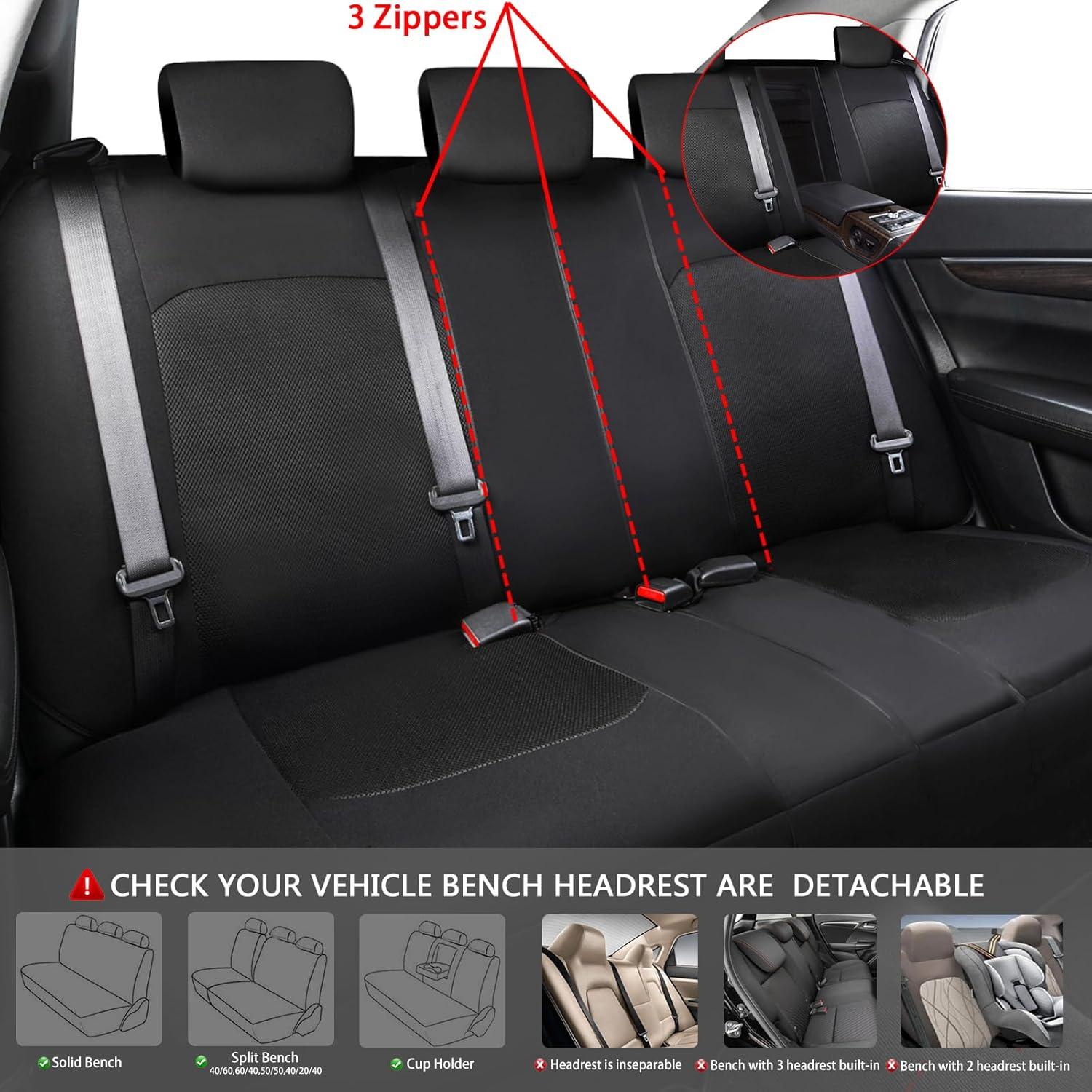 Funda de Asiento de Coche CAR PASS 3D Transpirable Negra y Púrpura