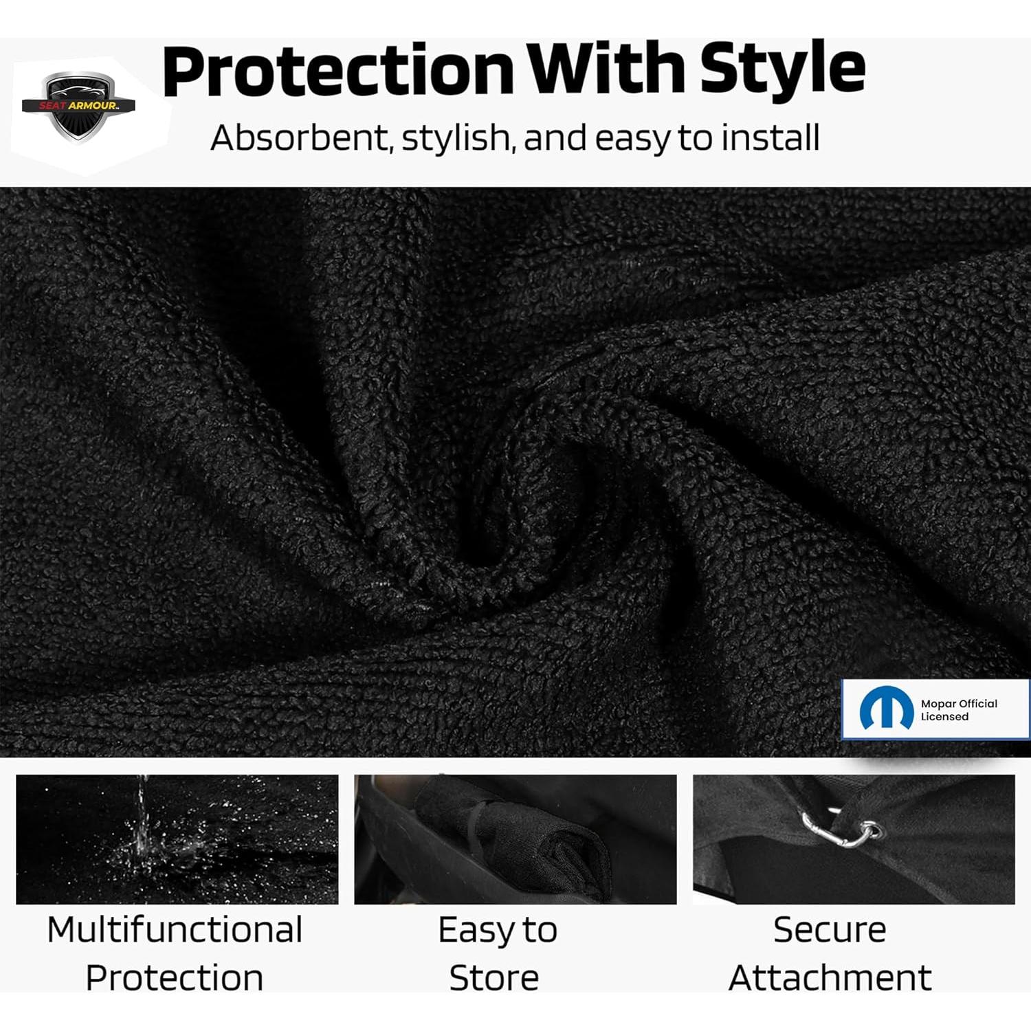 Funda de Asiento Jeep Seat Armour SA100JEPGB Negra Lavable