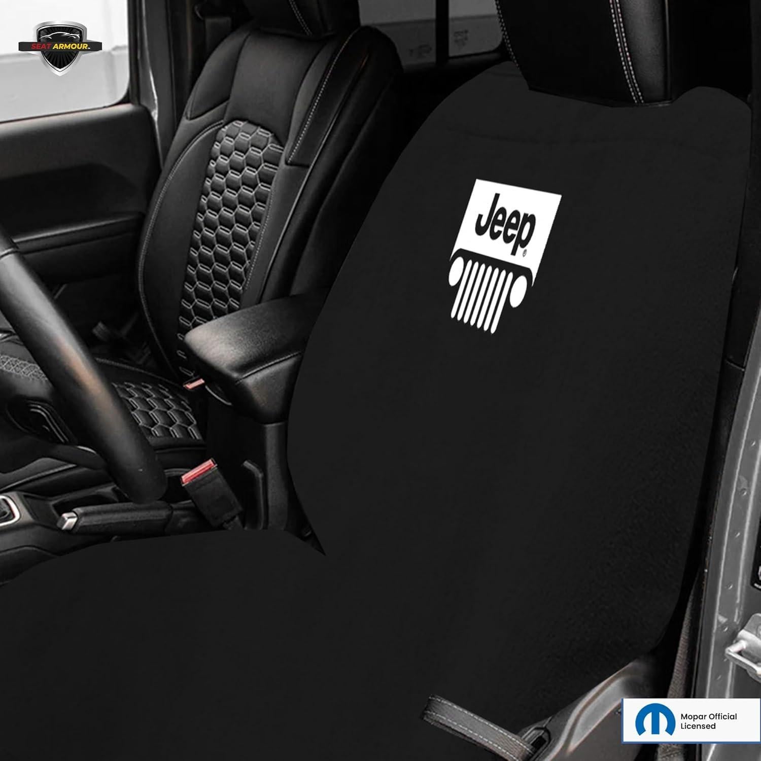 Funda de Asiento Jeep Seat Armour SA100JEPGB Negra Lavable