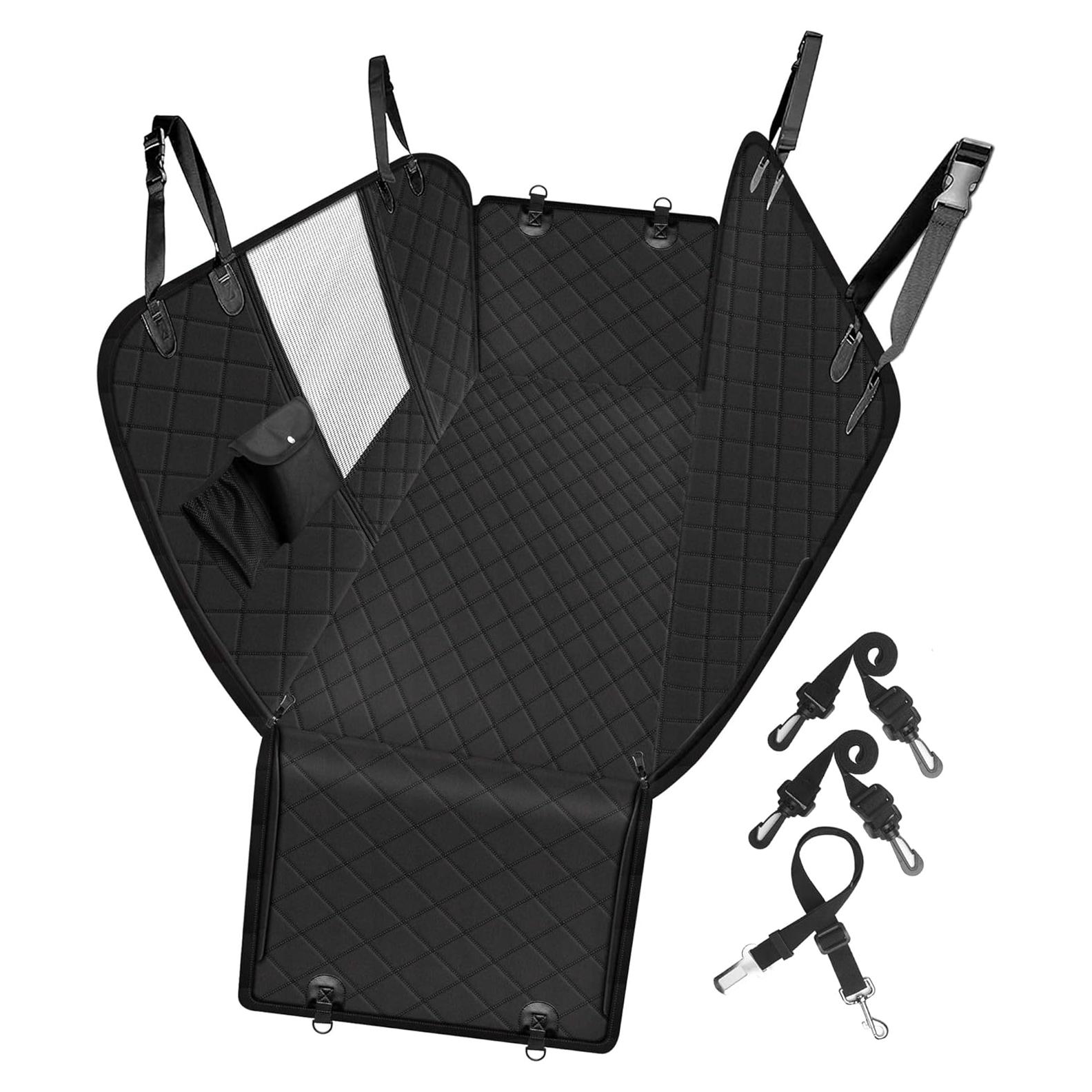 Cubierta de Asiento para Perros Femuar Negra Impermeable 137x147cm