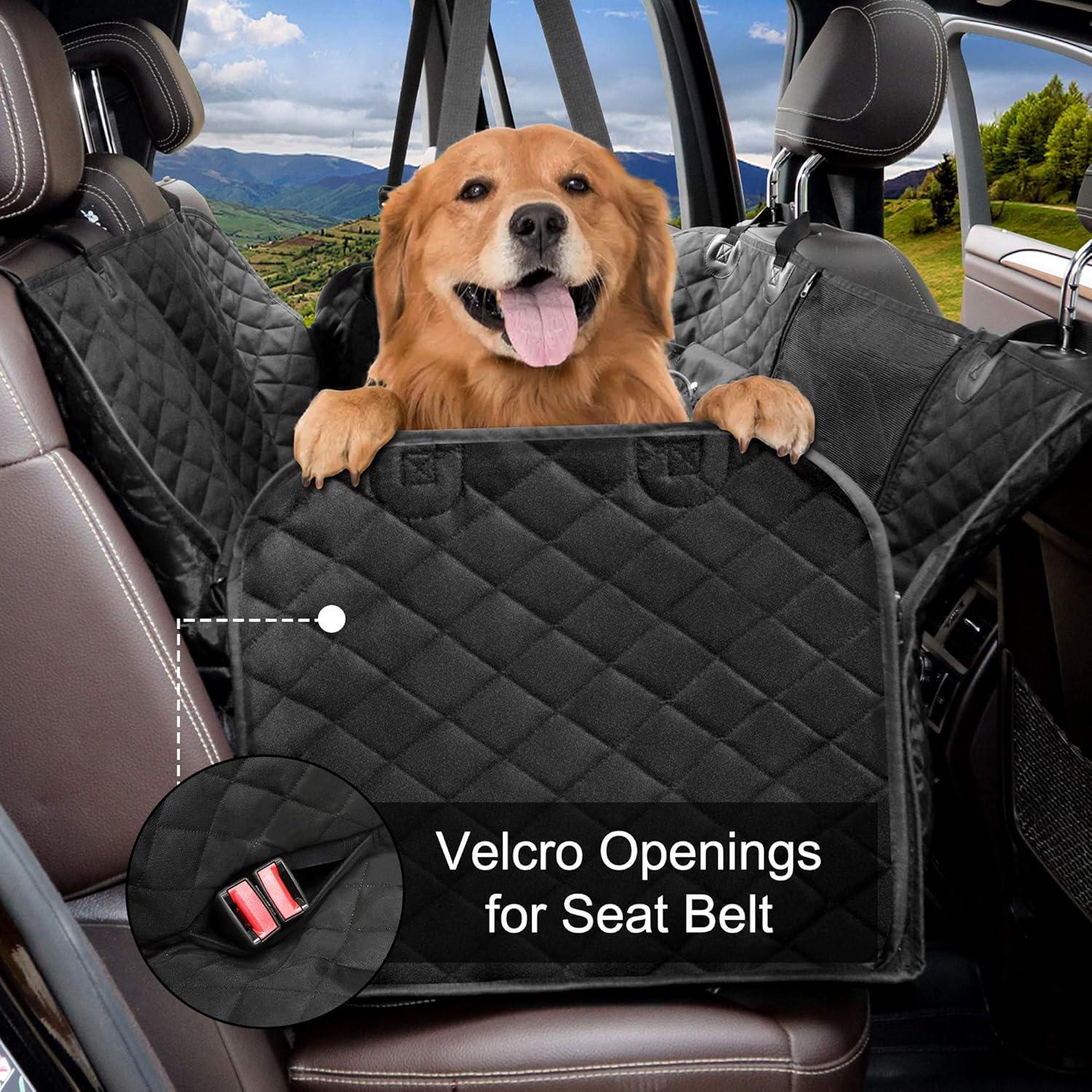 Cubierta de Asiento para Perros Femuar Negra Impermeable 137x147cm