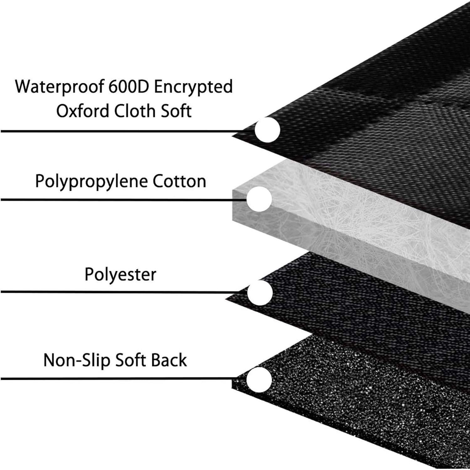 Cubierta de Asiento para Perros Femuar Negra Impermeable 137x147cm