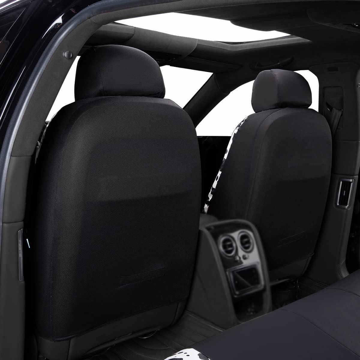 Cubiertas de Asientos de Coche Flying Banner Juego Completo Negro