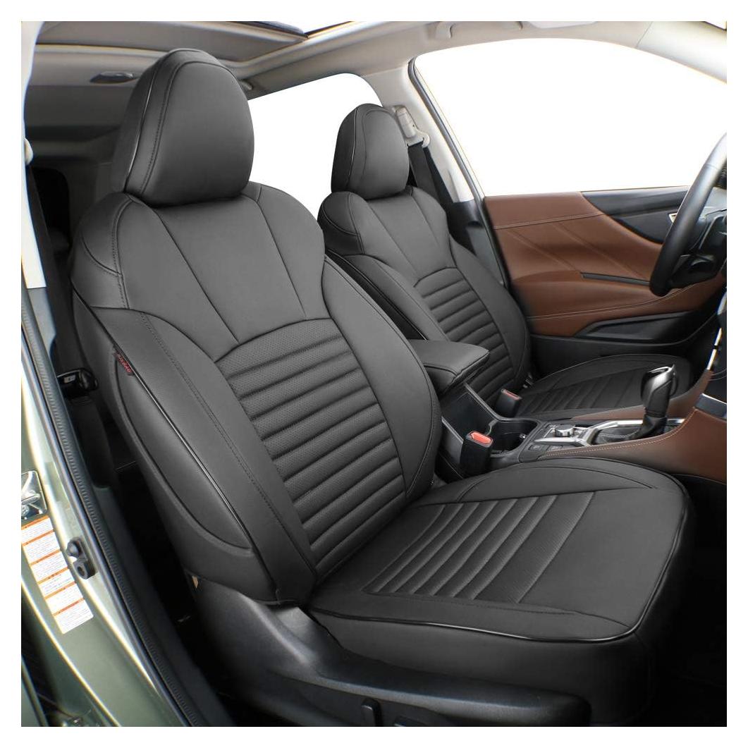 Cubiertas de Asiento EKR para Subaru Forester 2014-2018 - Cuero Negro