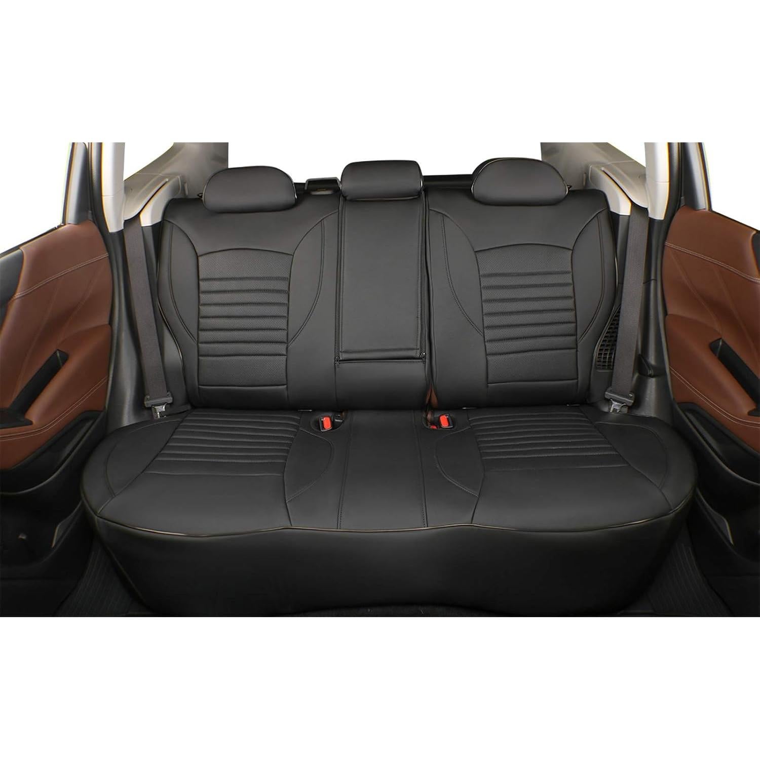 Cubiertas de Asiento EKR para Subaru Forester 2014-2018 - Cuero Negro