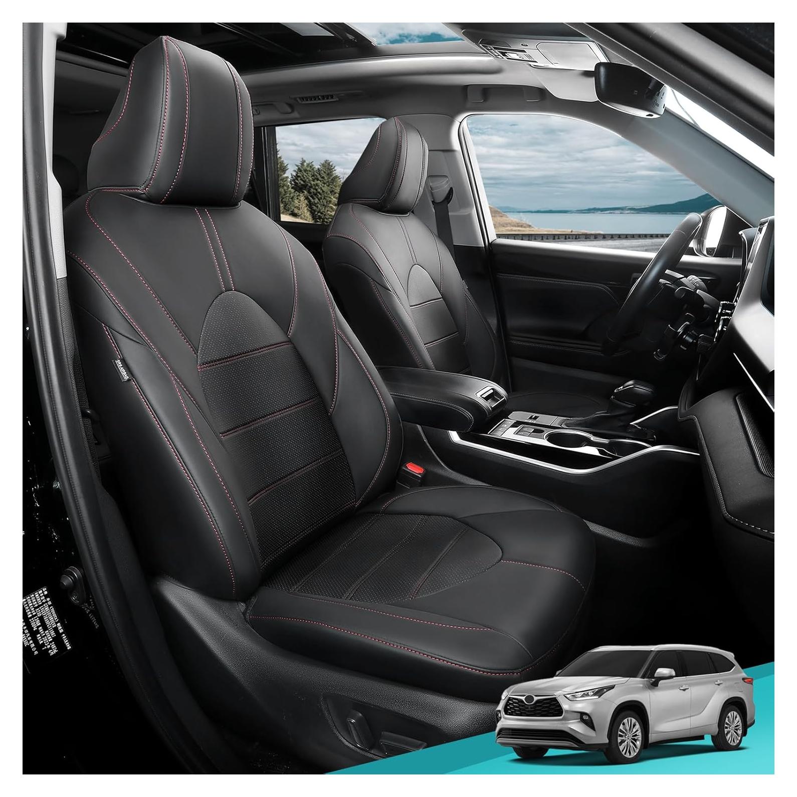 Cubiertas de Asientos de Coche FEINEPRO para Toyota Highlander 2020-2025