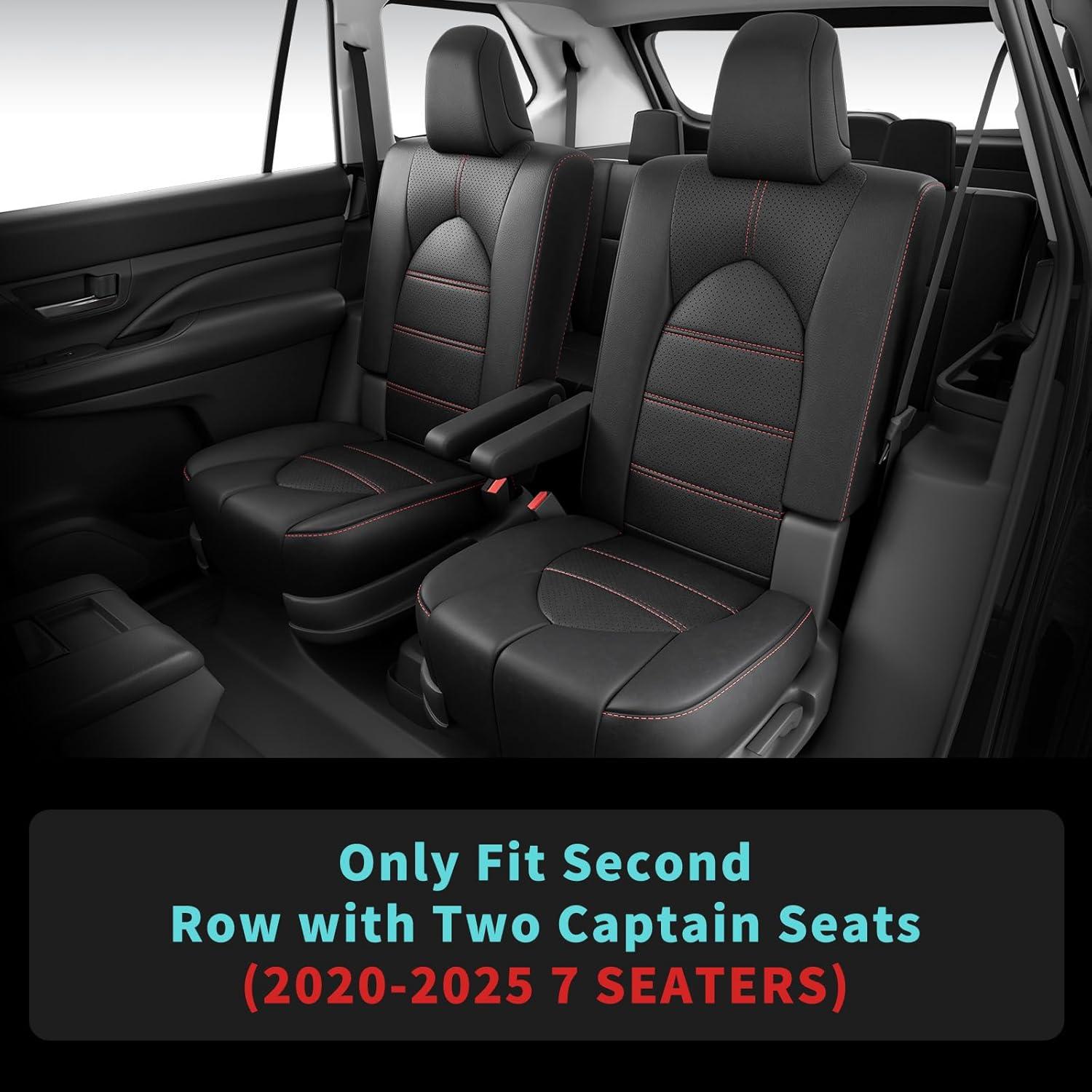 Cubiertas de Asientos de Coche FEINEPRO para Toyota Highlander 2020-2025