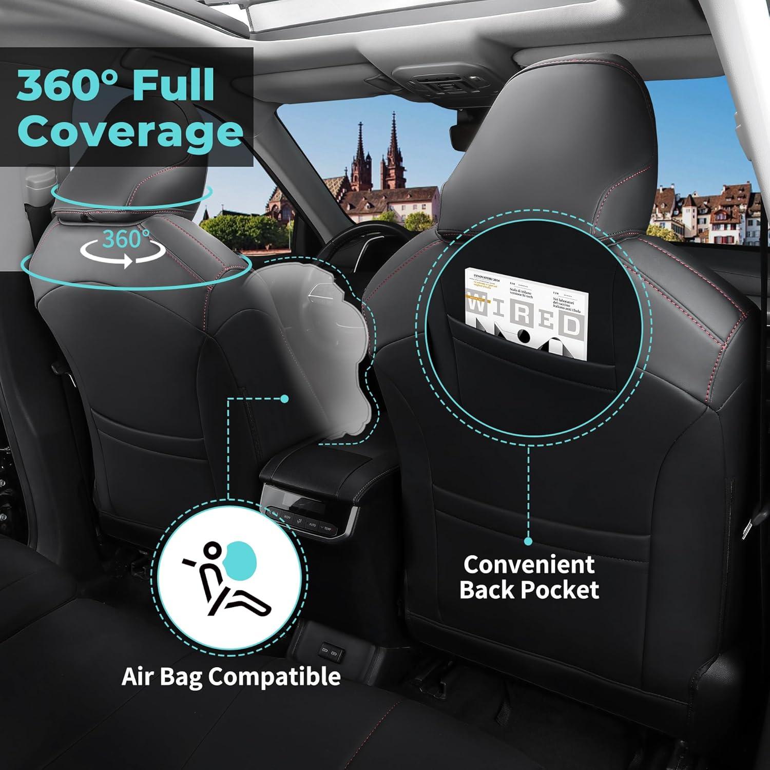 Cubiertas de Asientos de Coche FEINEPRO para Toyota Highlander 2020-2025