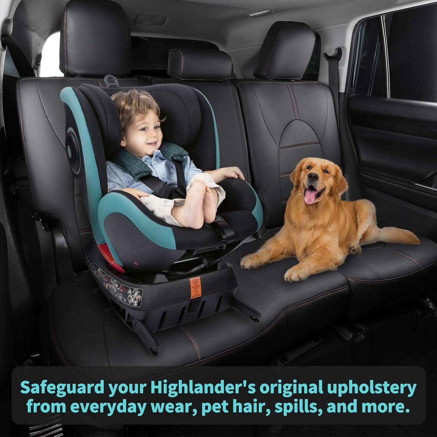 Cubiertas de Asientos de Coche FEINEPRO para Toyota Highlander 2020-2025