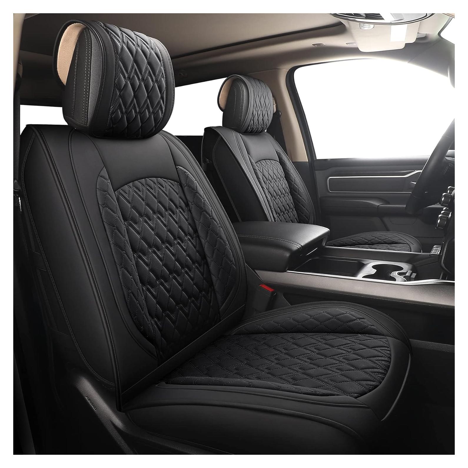 Funda de Asiento de Coche JOJOBAY para Dodge Ram 2009-2025, 5 PCS, Negro