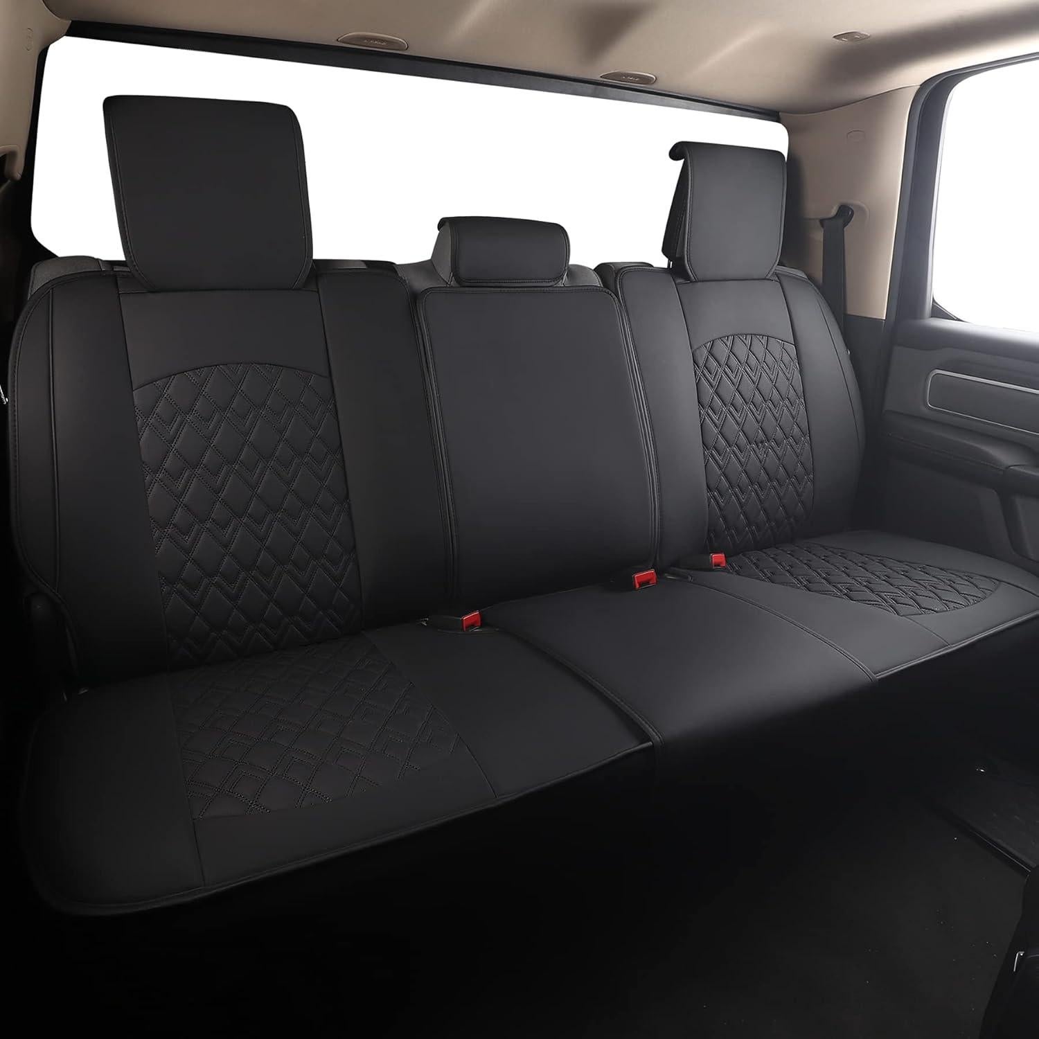 Funda de Asiento de Coche JOJOBAY para Dodge Ram 2009-2025, 5 PCS, Negro