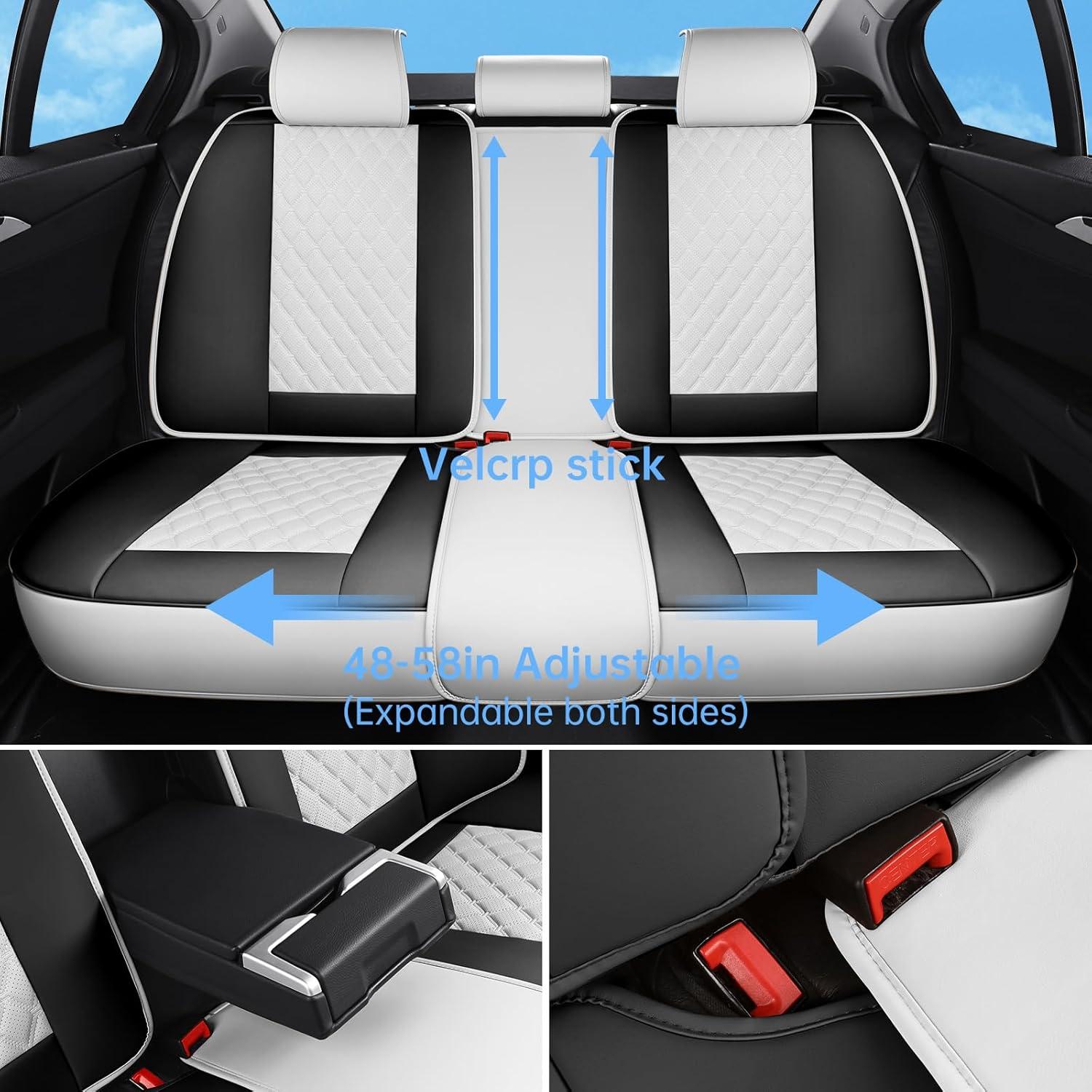 Cubiertas de Asiento de Coche Sxikin SK Cover Universal Negro Blanco