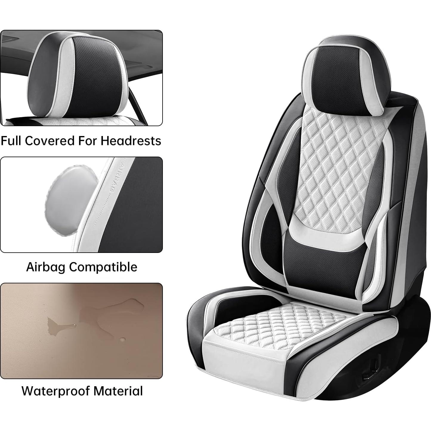 Cubiertas de Asiento de Coche Sxikin SK Cover Universal Negro Blanco