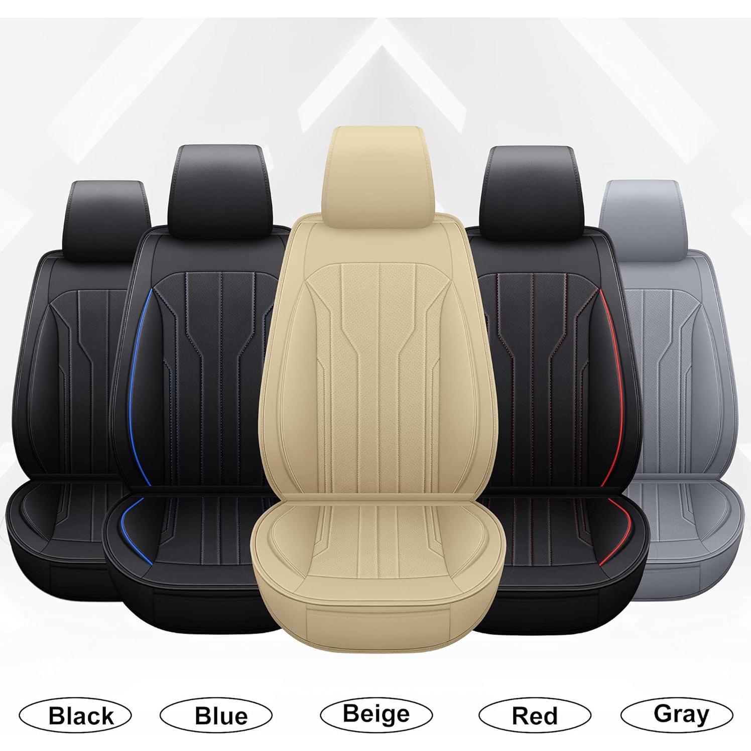 Cubiertas de Asiento de Coche AOOG Beige Ajuste Universal