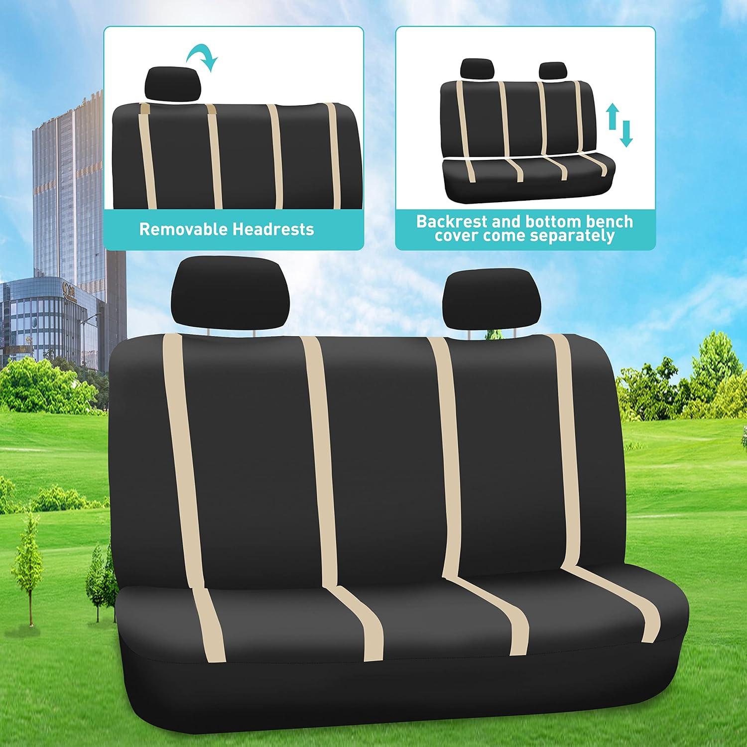 Fundas de Asiento de Coche FH Group Beige Ajuste Universal