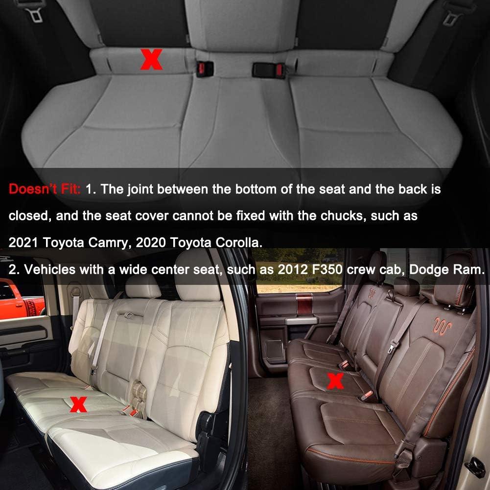 Cubierta de Asiento Trasero Black Panther PU Ajustable 124-140 cm