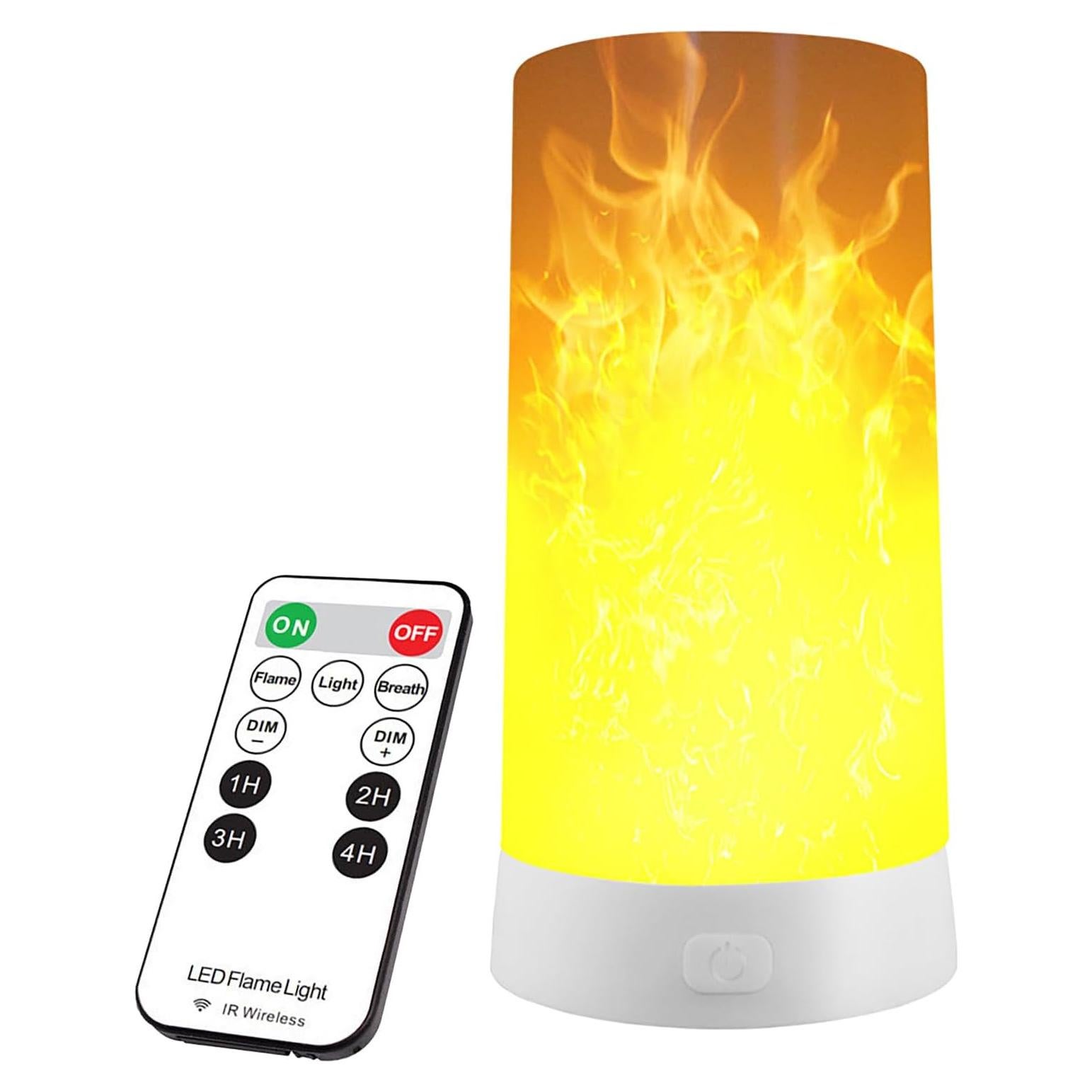 Lámpara LED Efecto Llama LOVUMMOR con Control Remoto y USB